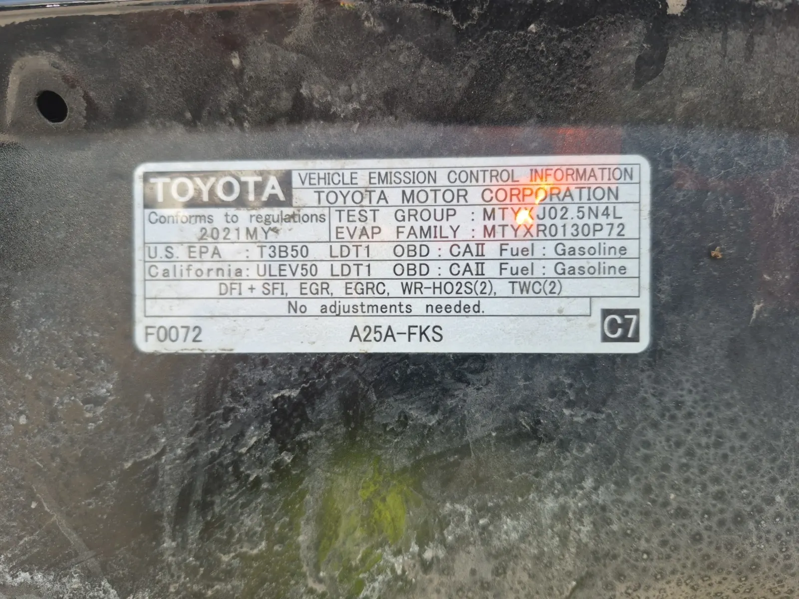 Emission Sticker Photo