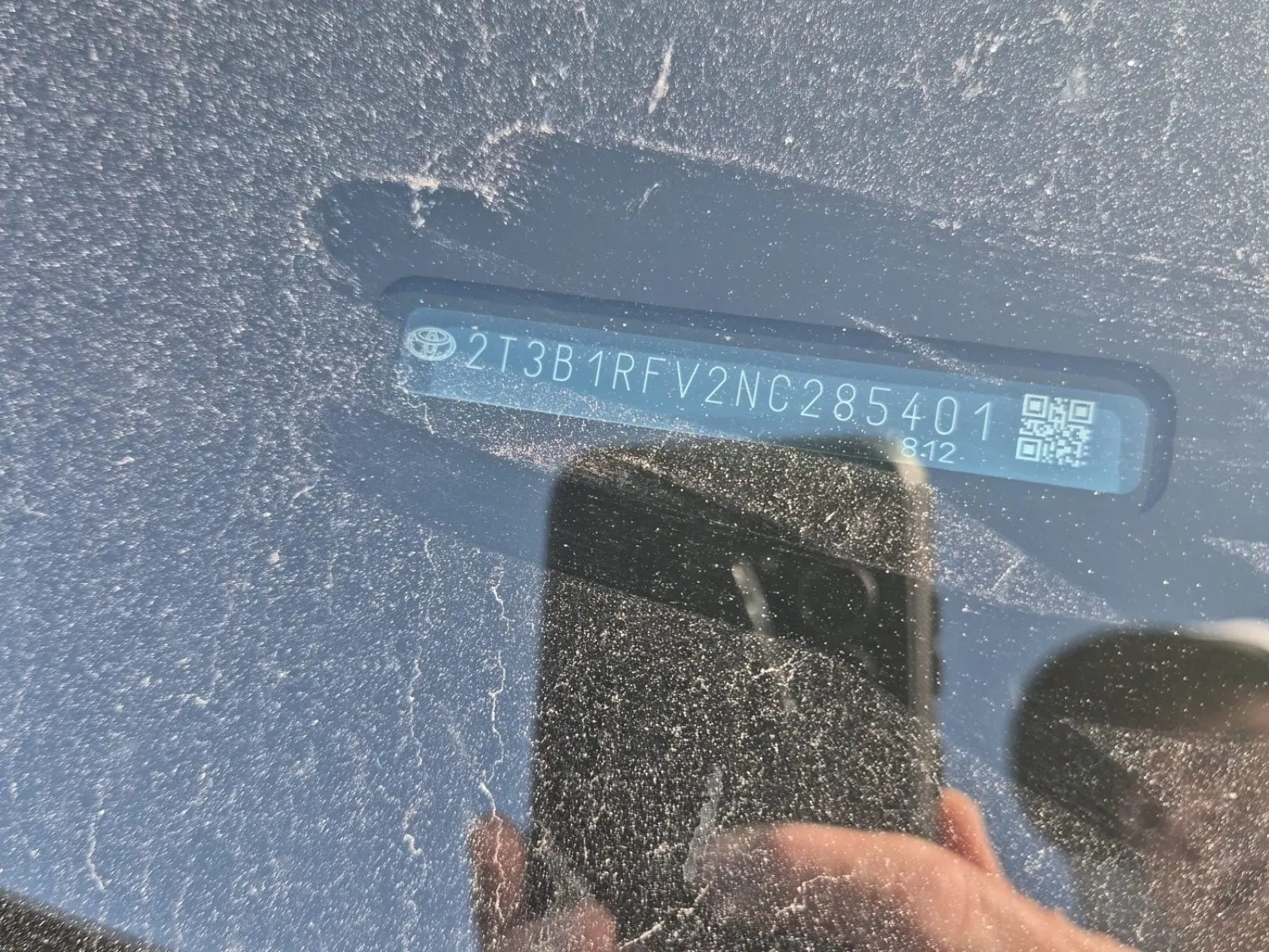 Dash VIN Plate Photo