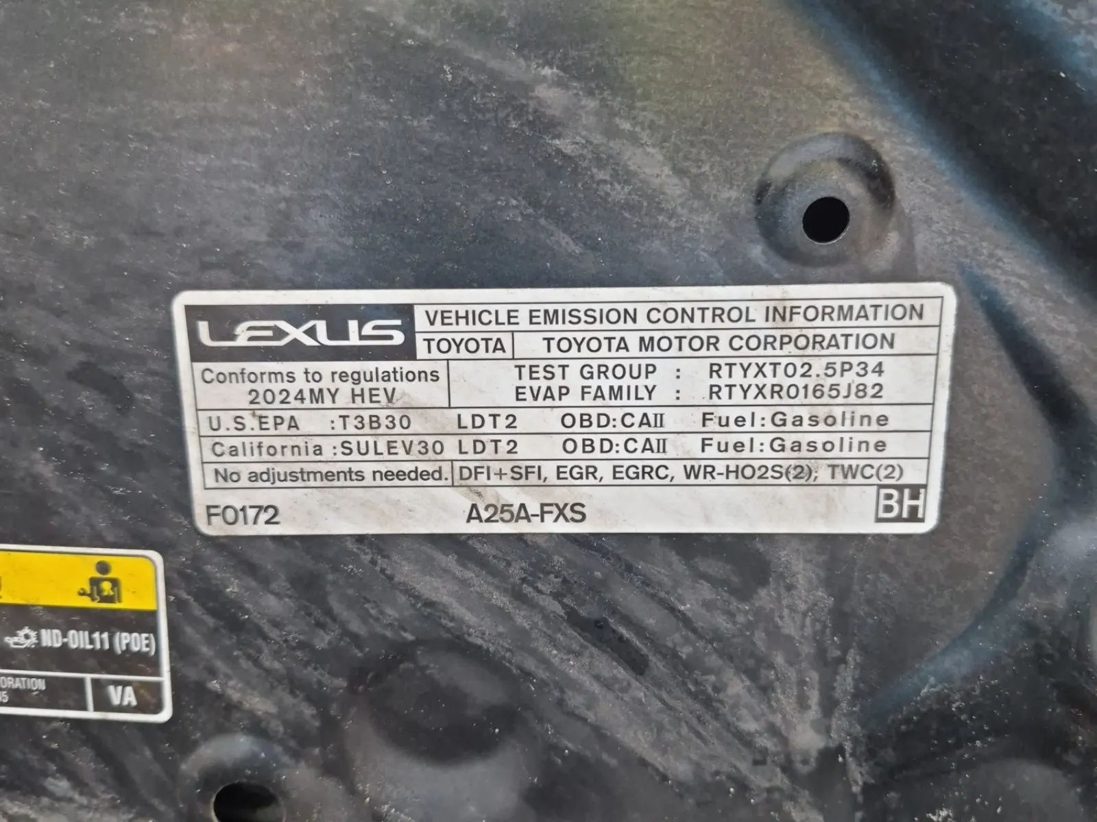 Emission Sticker Photo