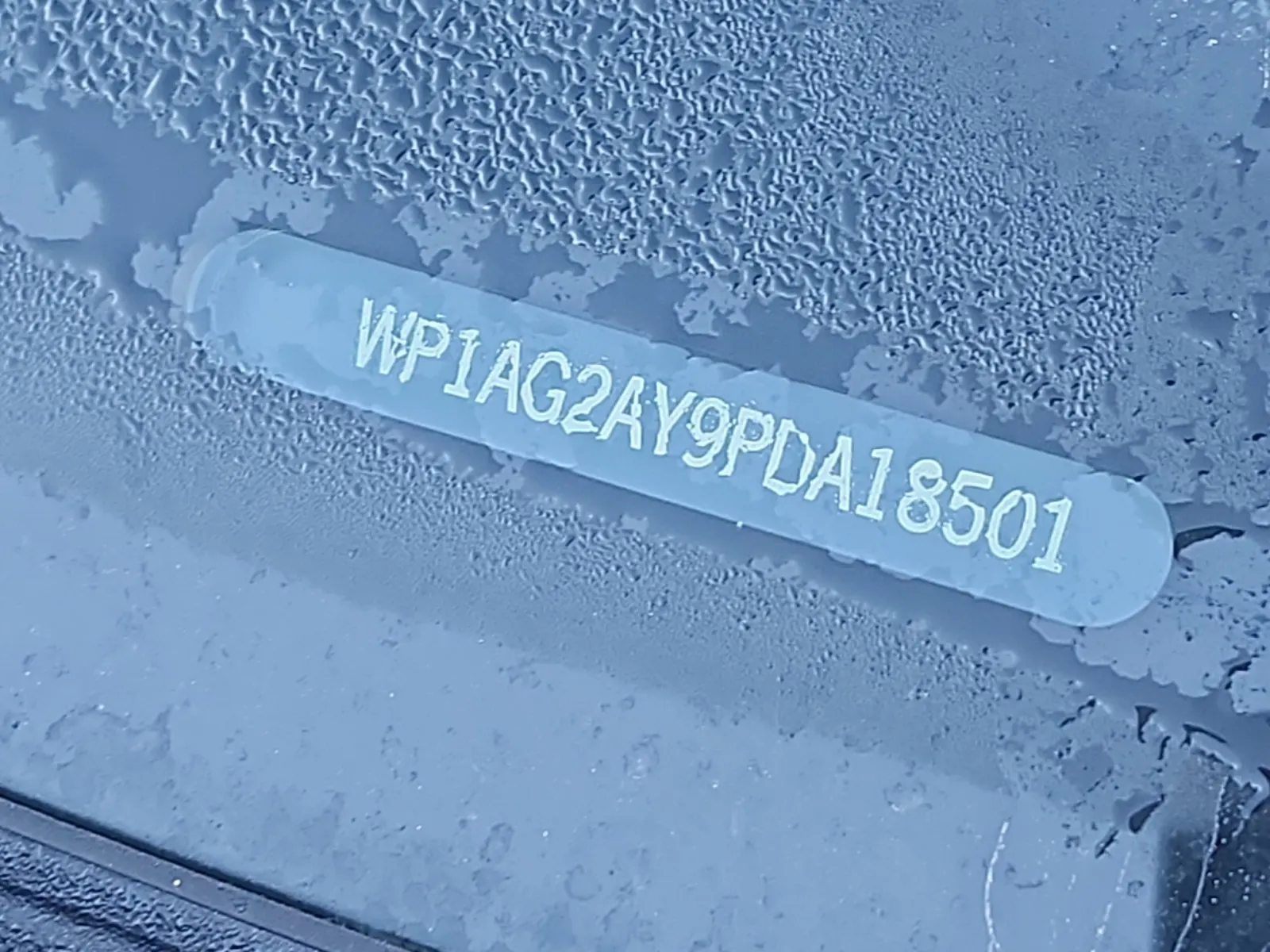 Dash VIN Plate Photo