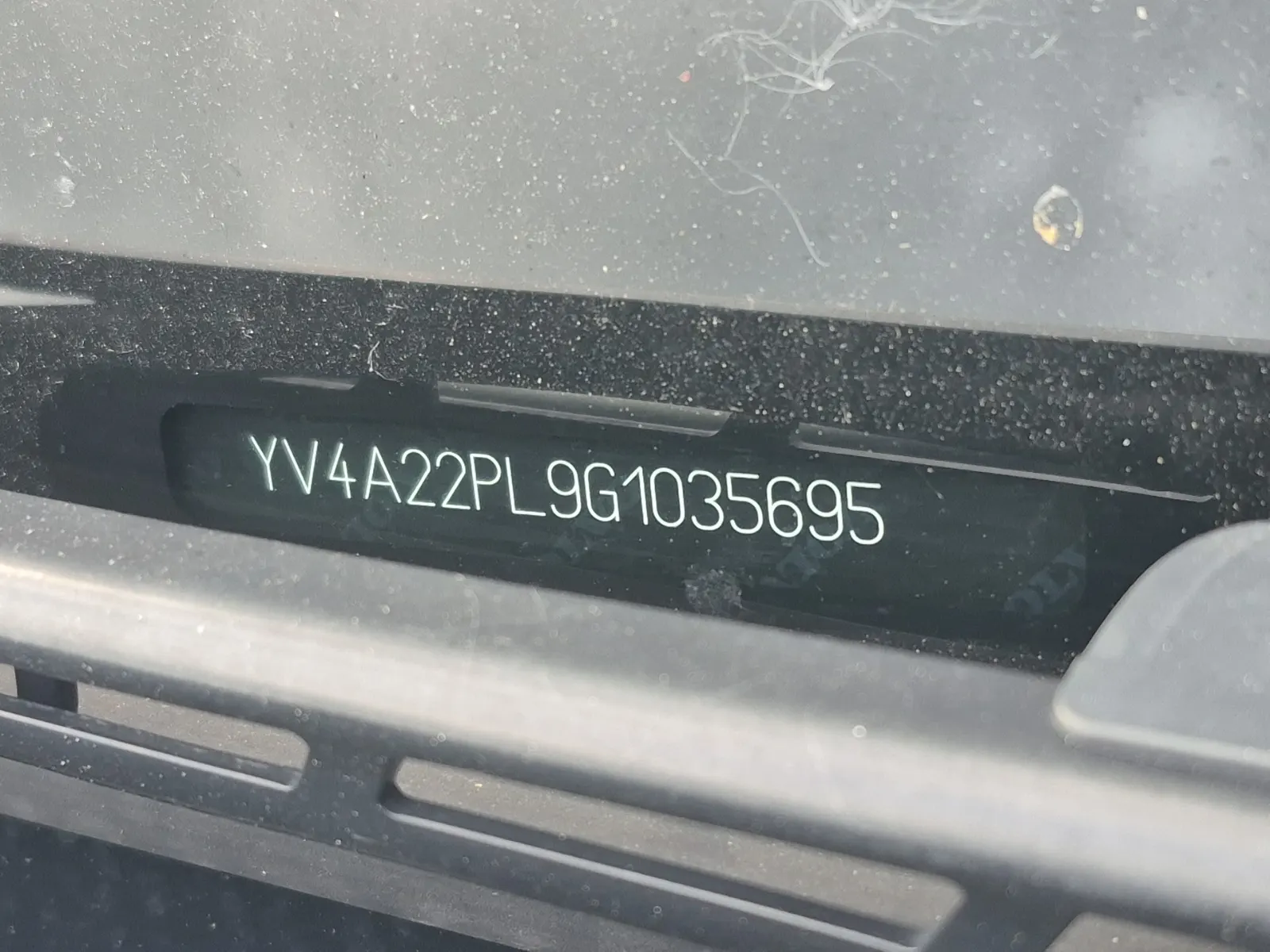 Dash VIN Plate Photo