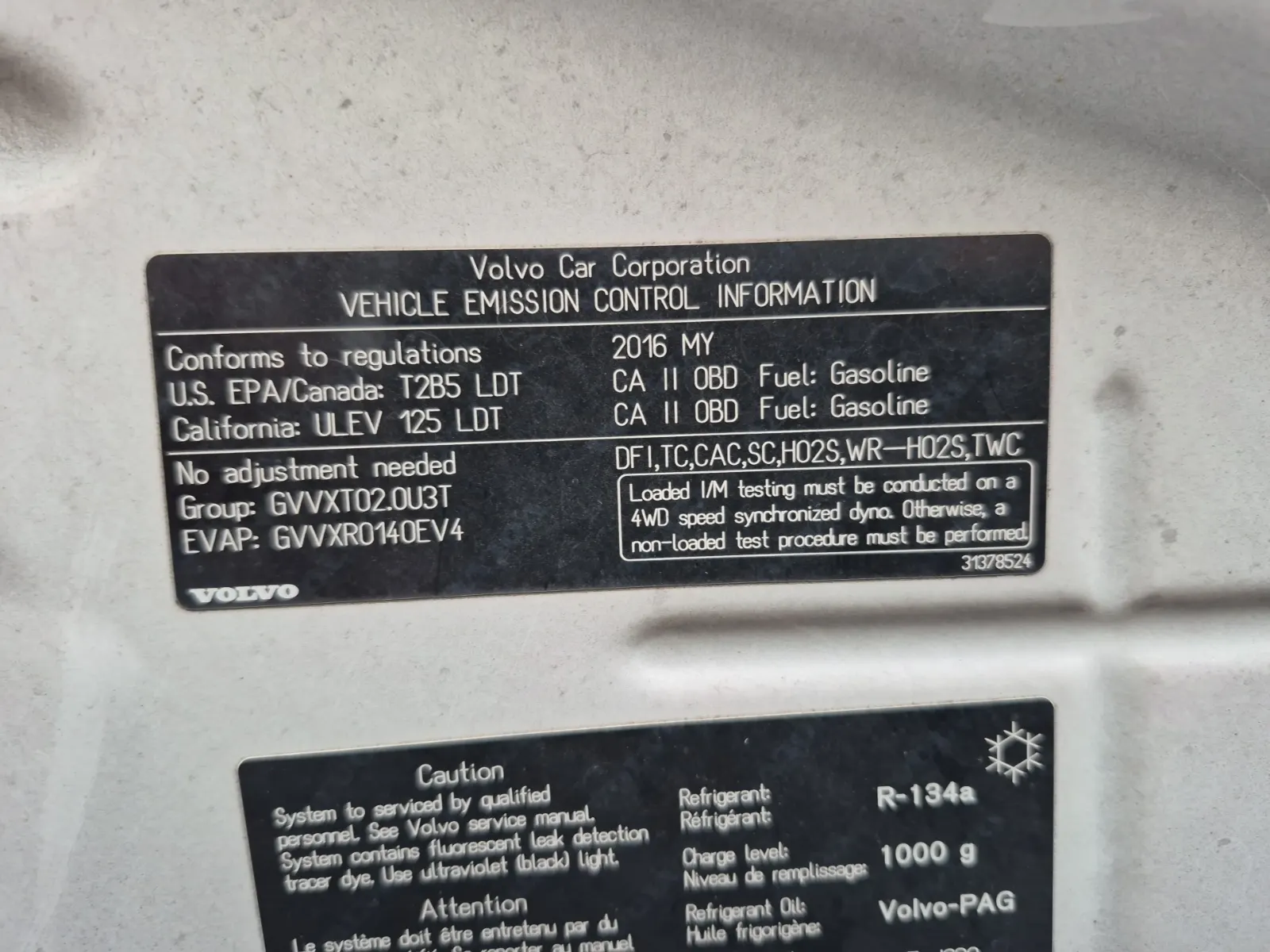 Emission Sticker Photo