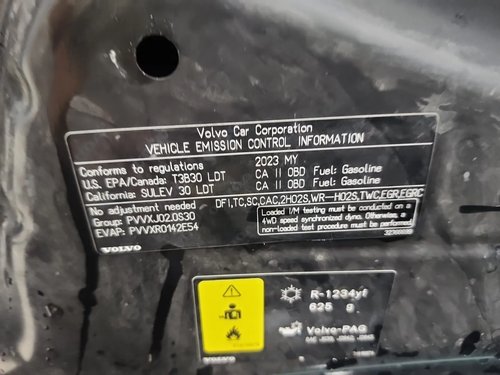 Emission Sticker Photo