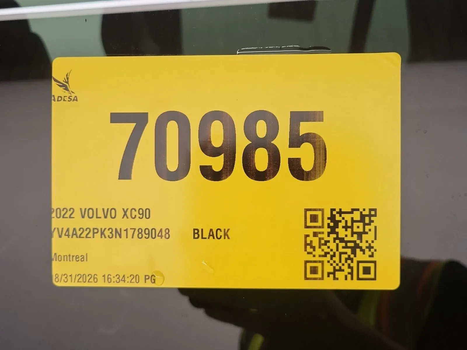 Inventory Label Photo