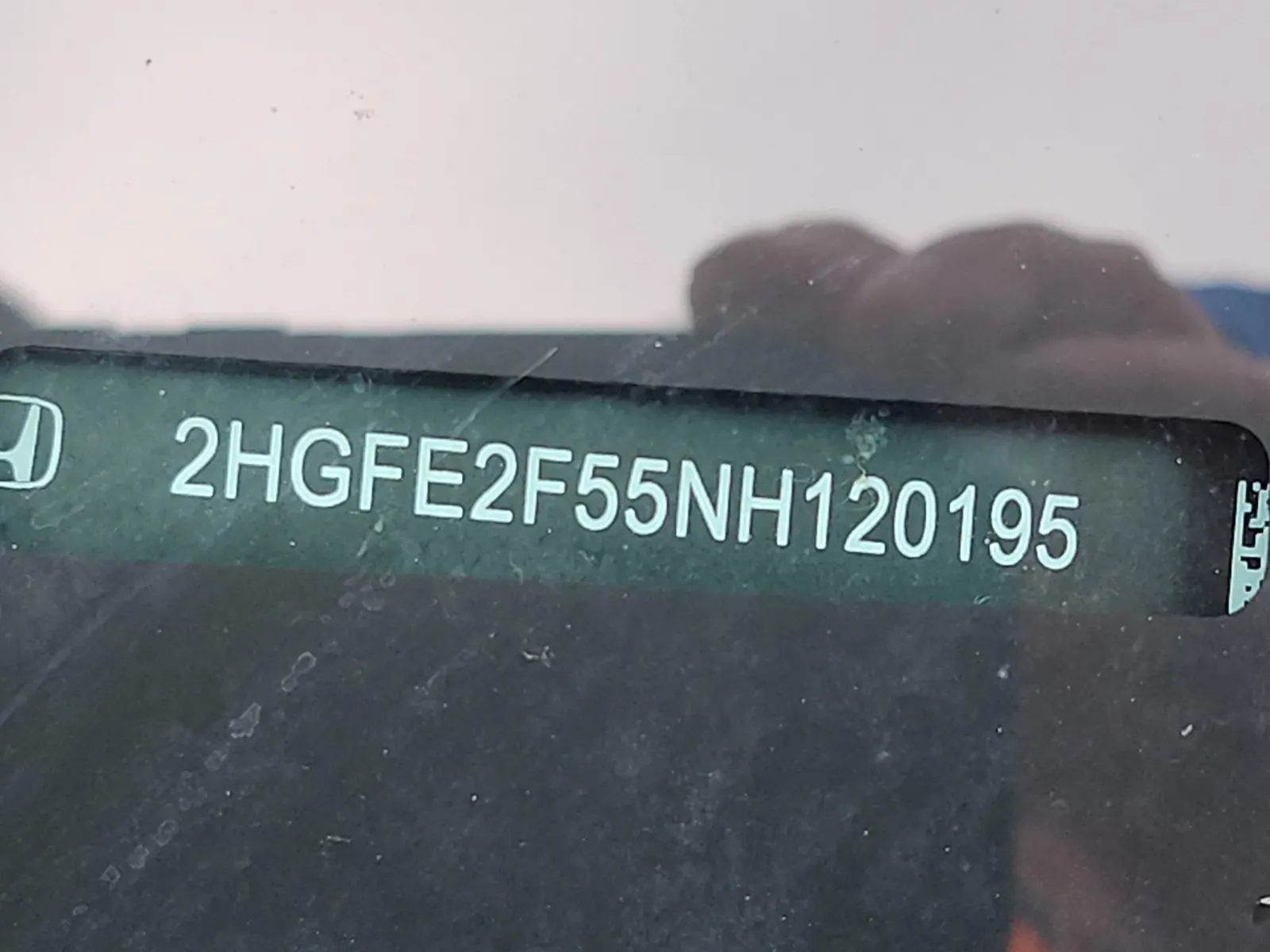 Dash VIN Plate Photo