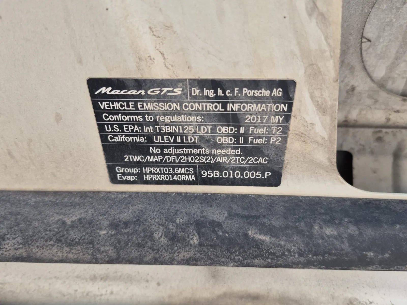 Emission Sticker Photo
