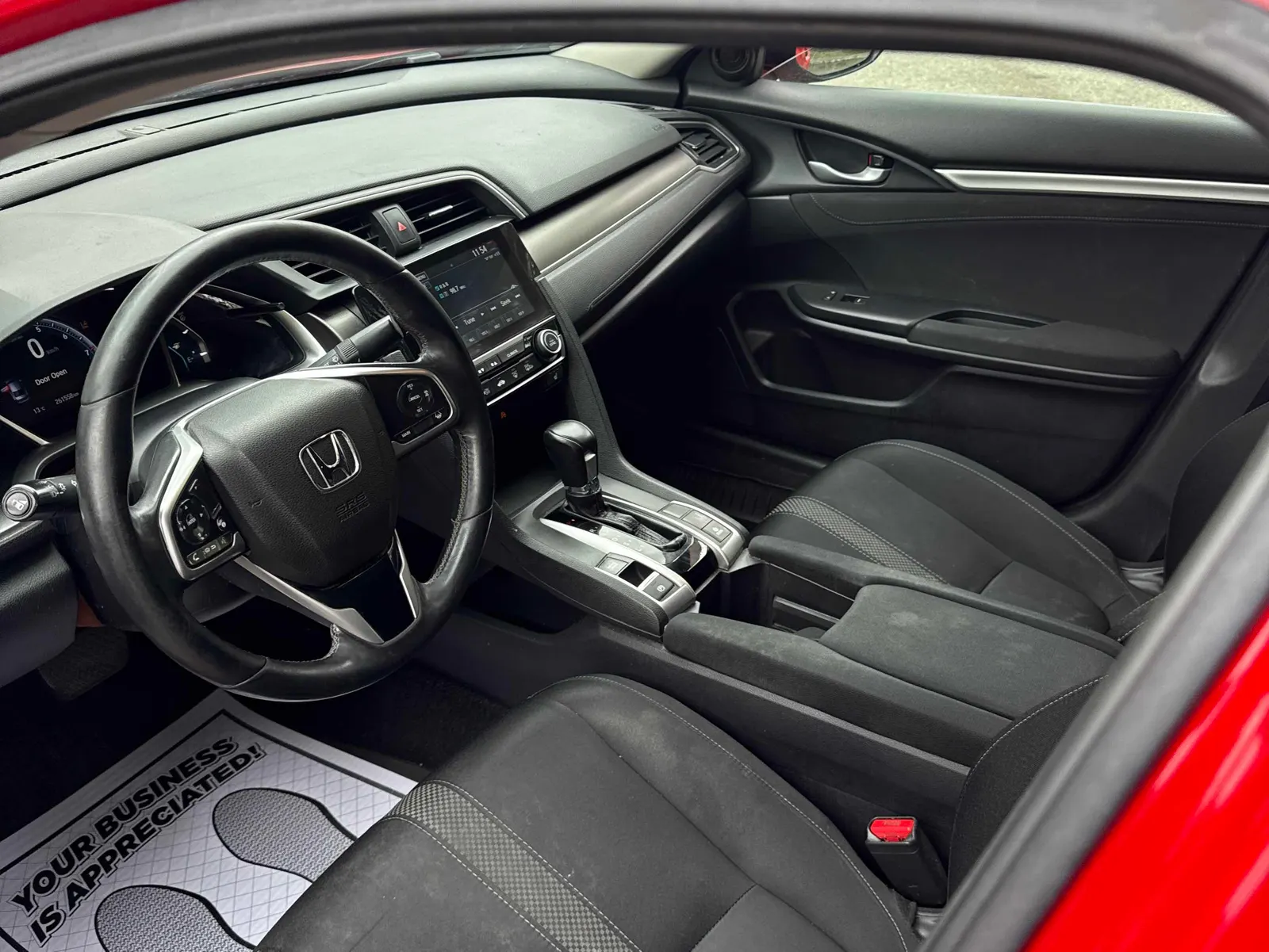 Interior driver side