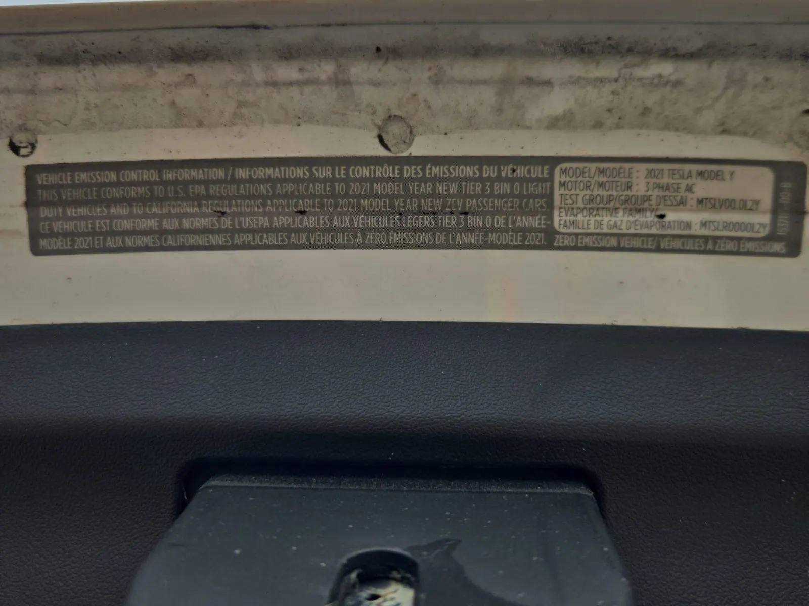 Emission Sticker Photo