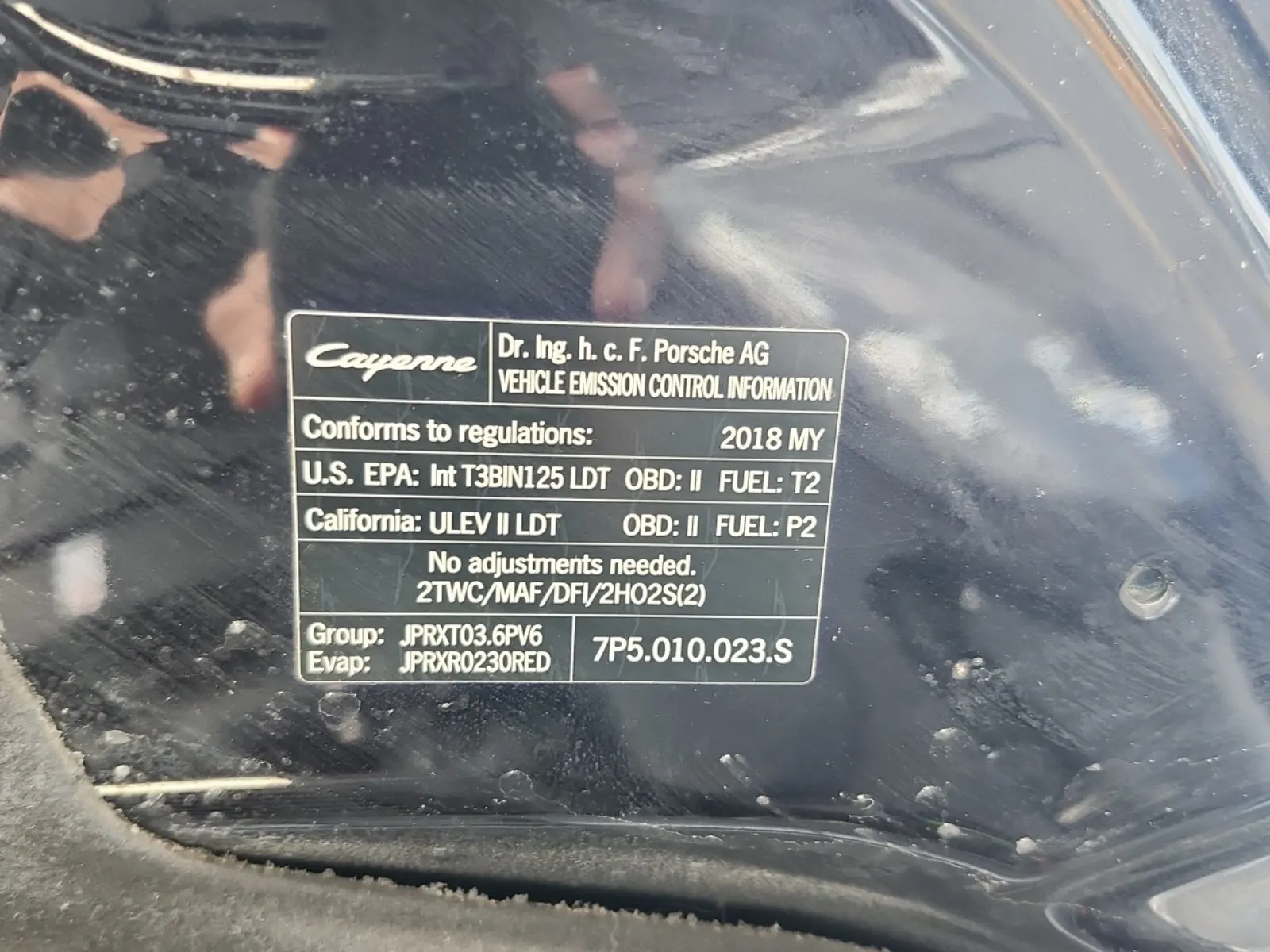 Emission Sticker Photo