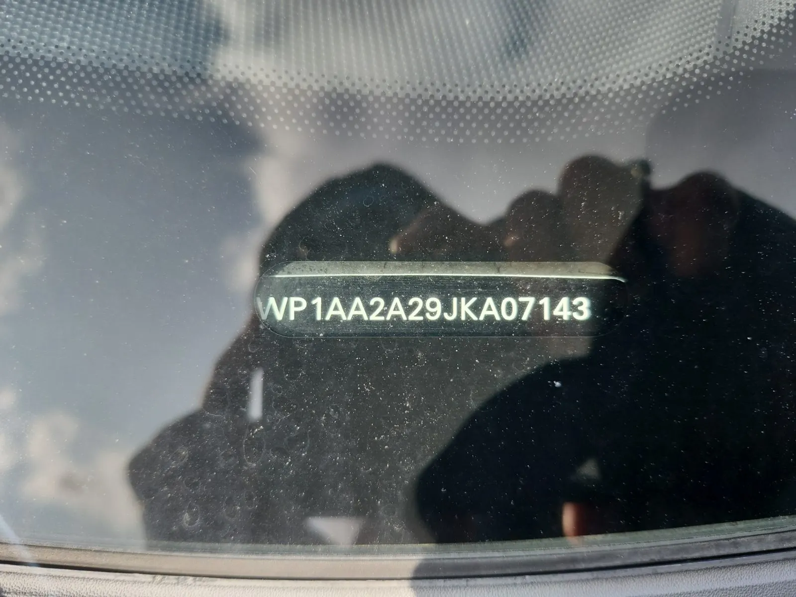 Dash VIN Plate Photo