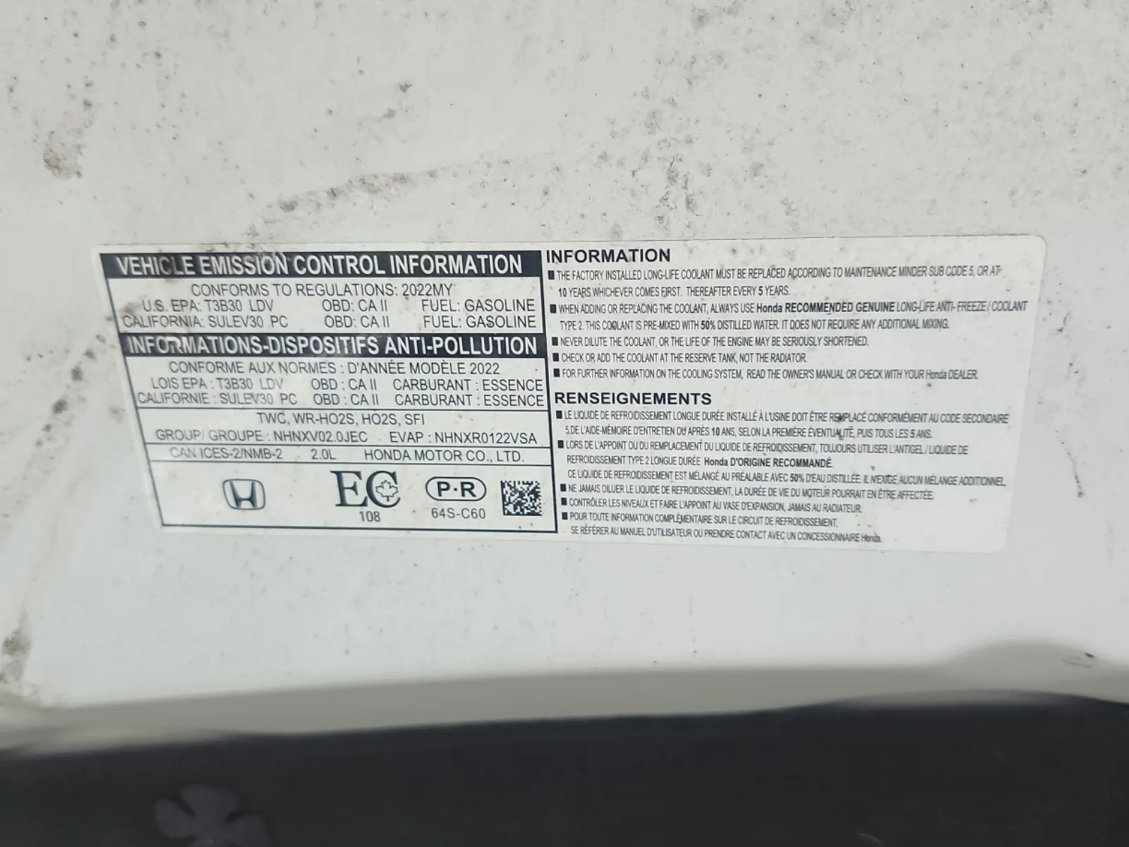 Emission Sticker Photo