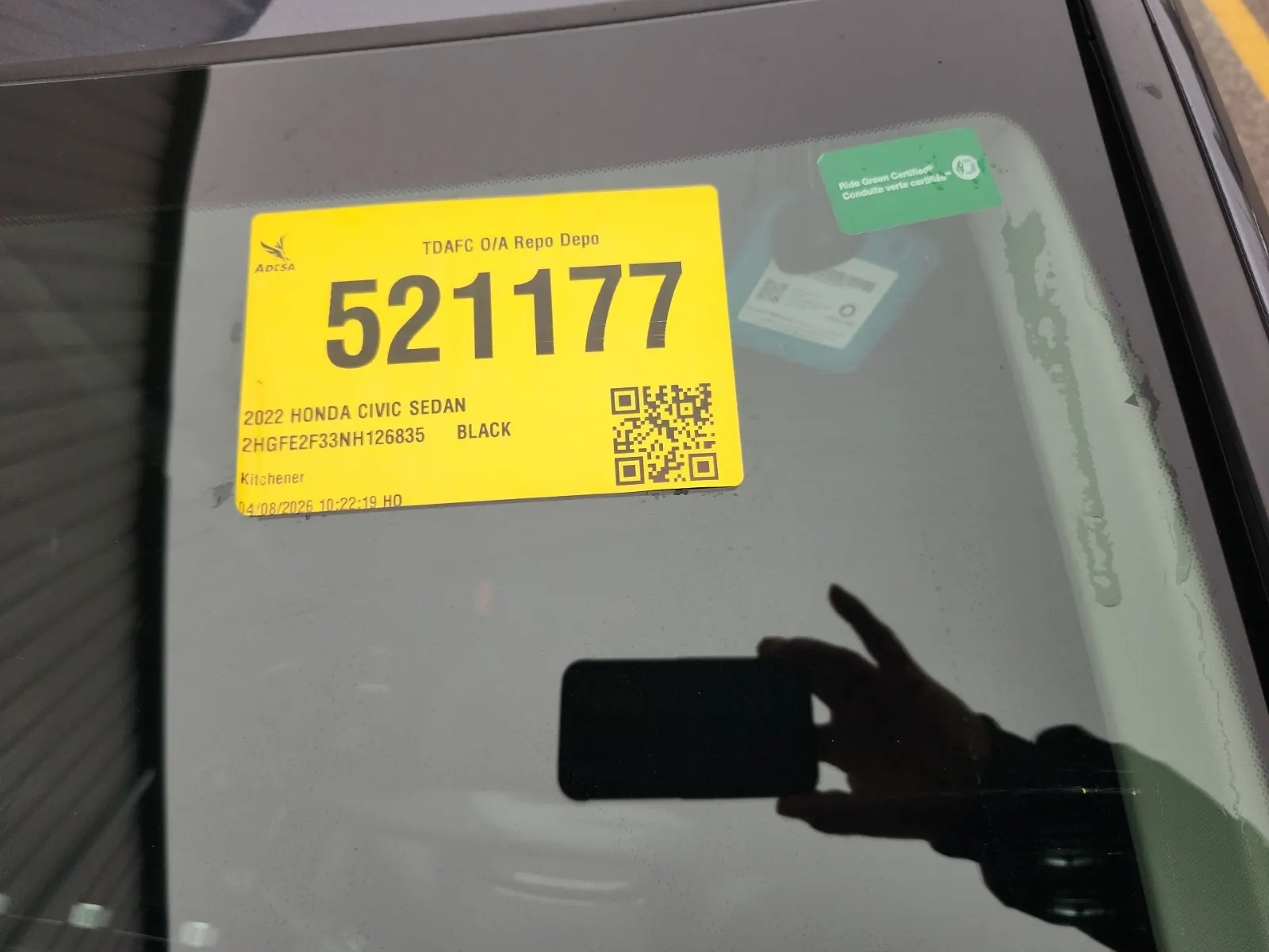 Inventory Label Photo