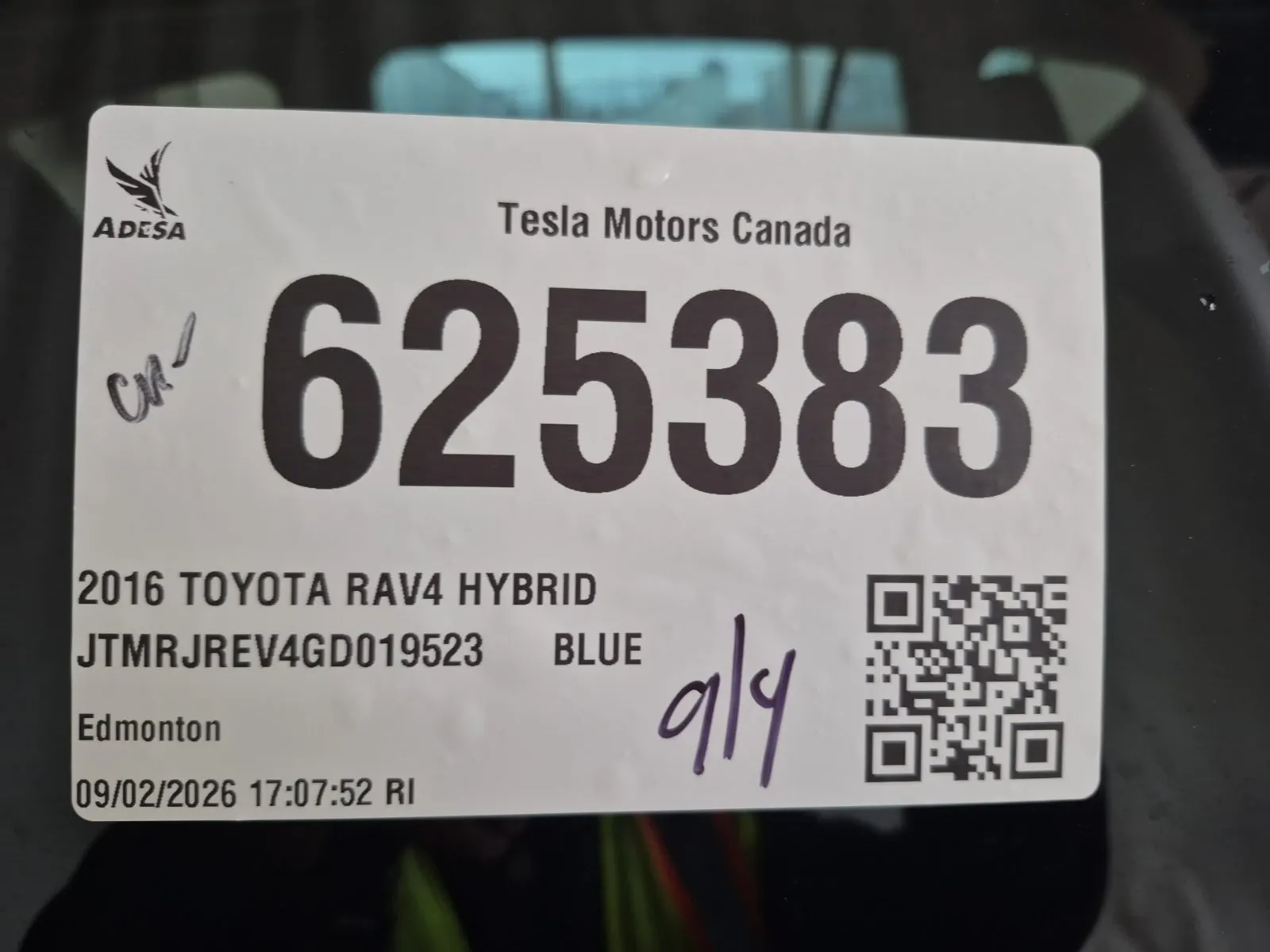 Inventory Label Photo