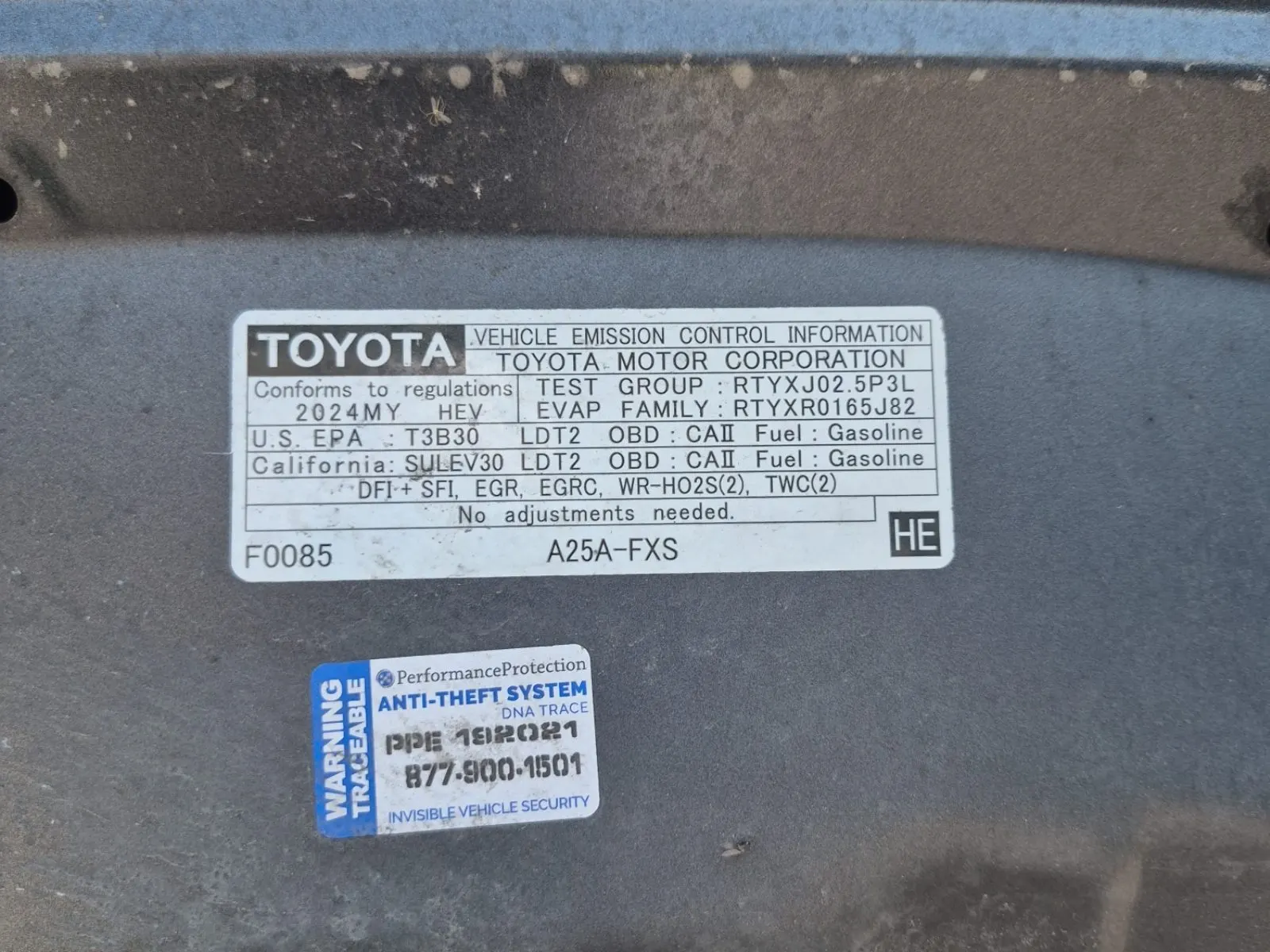 Emission Sticker Photo
