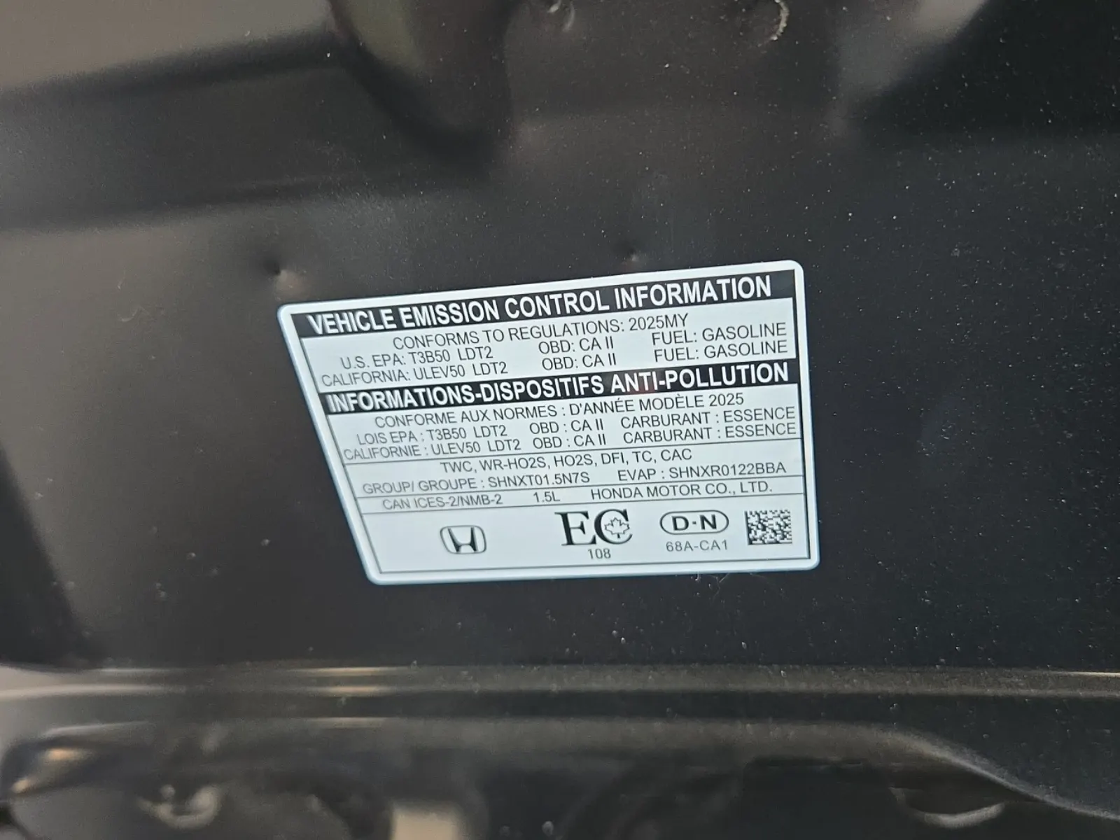 Emission Sticker Photo