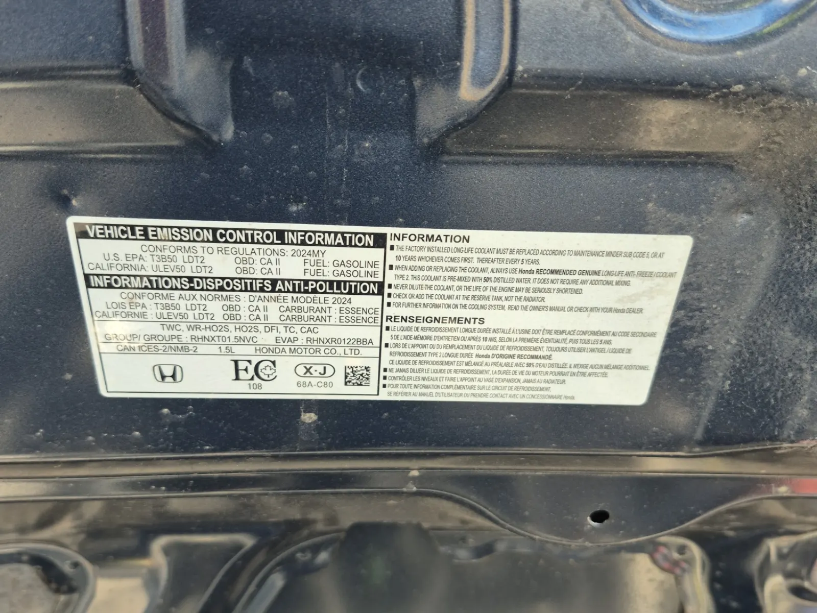 Emission Sticker Photo