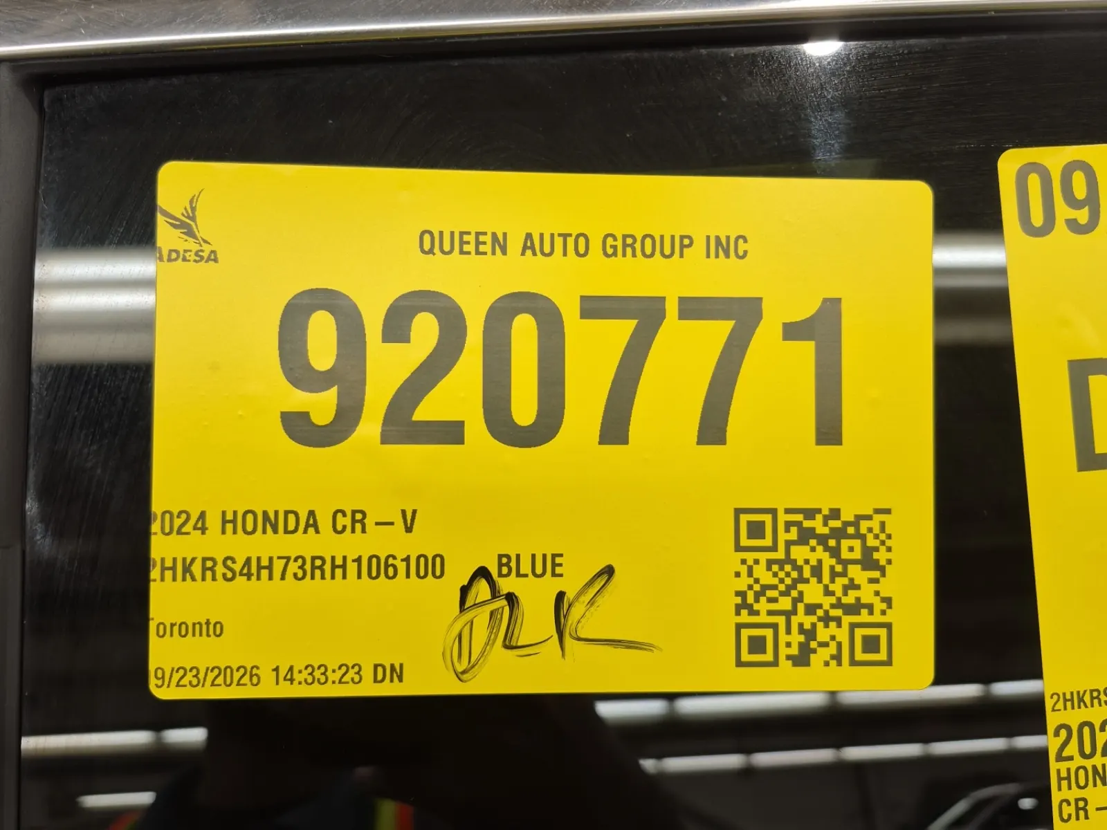 Inventory Label Photo