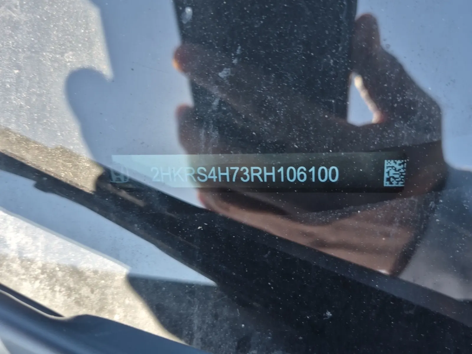 Dash VIN Plate Photo