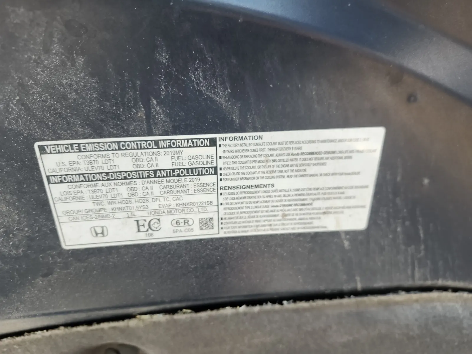 Emission Sticker Photo