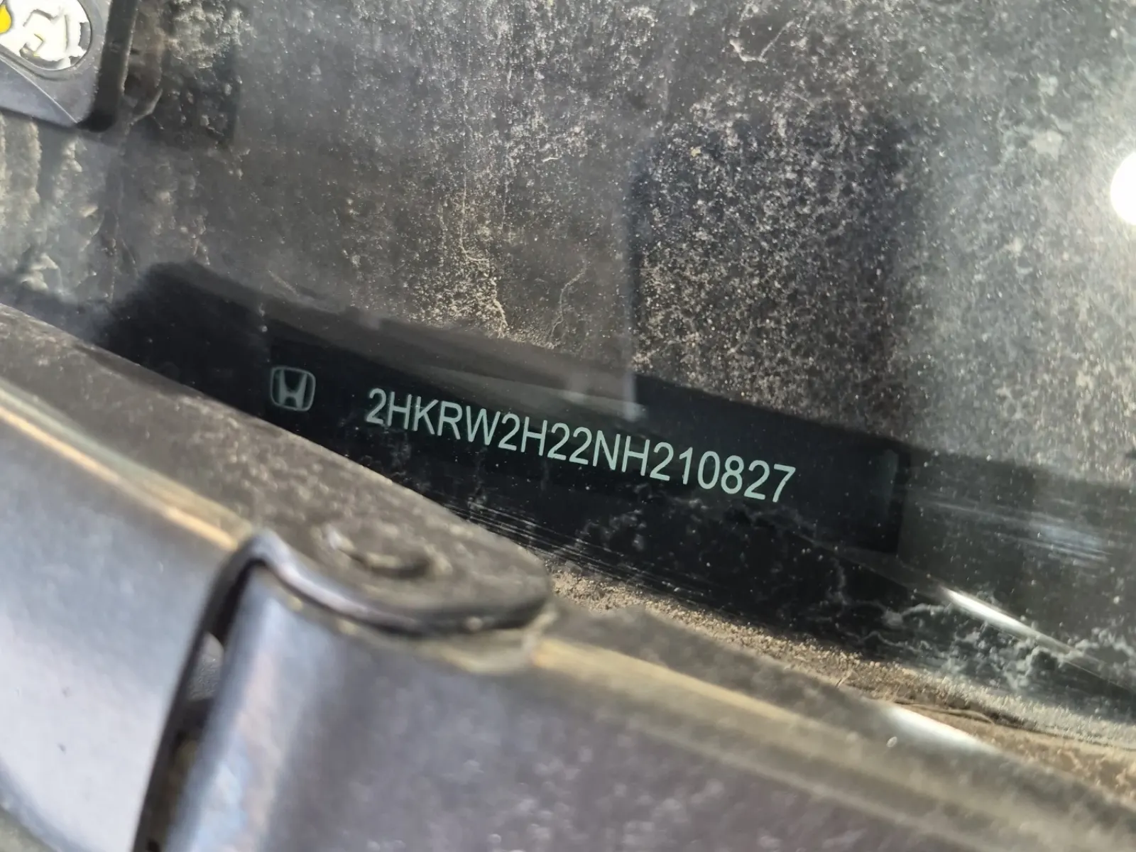 Dash VIN Plate Photo