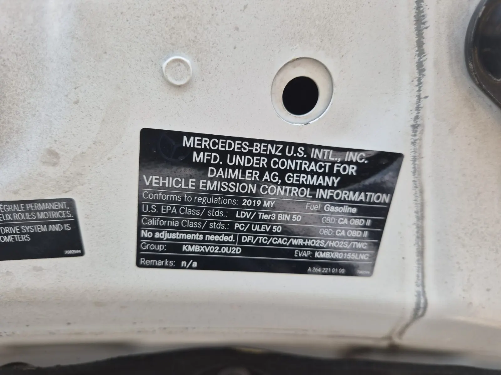Emission Sticker Photo