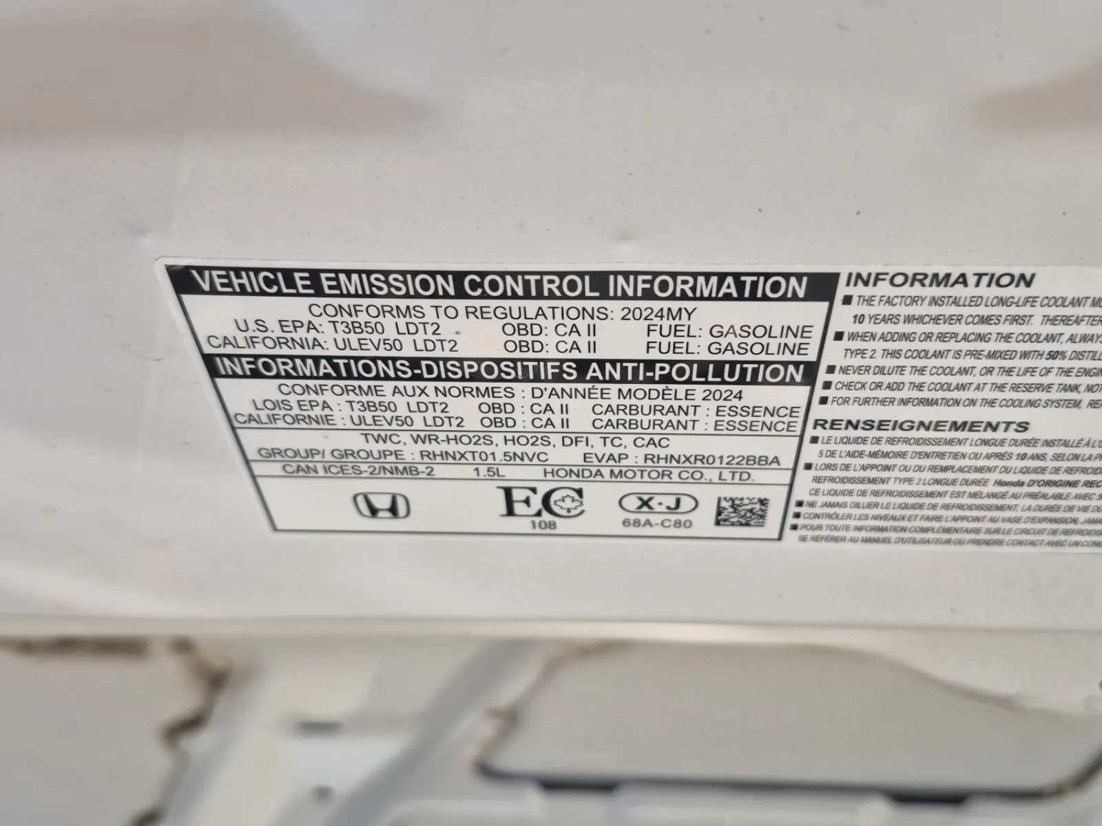 Emission Sticker Photo