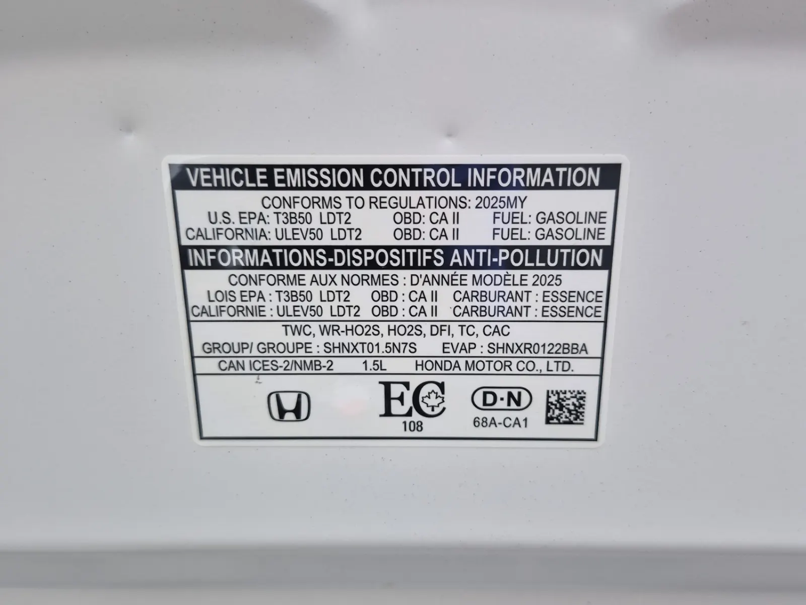 Emission Sticker Photo