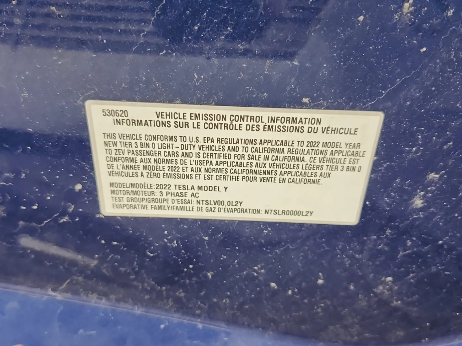 Emission Sticker Photo