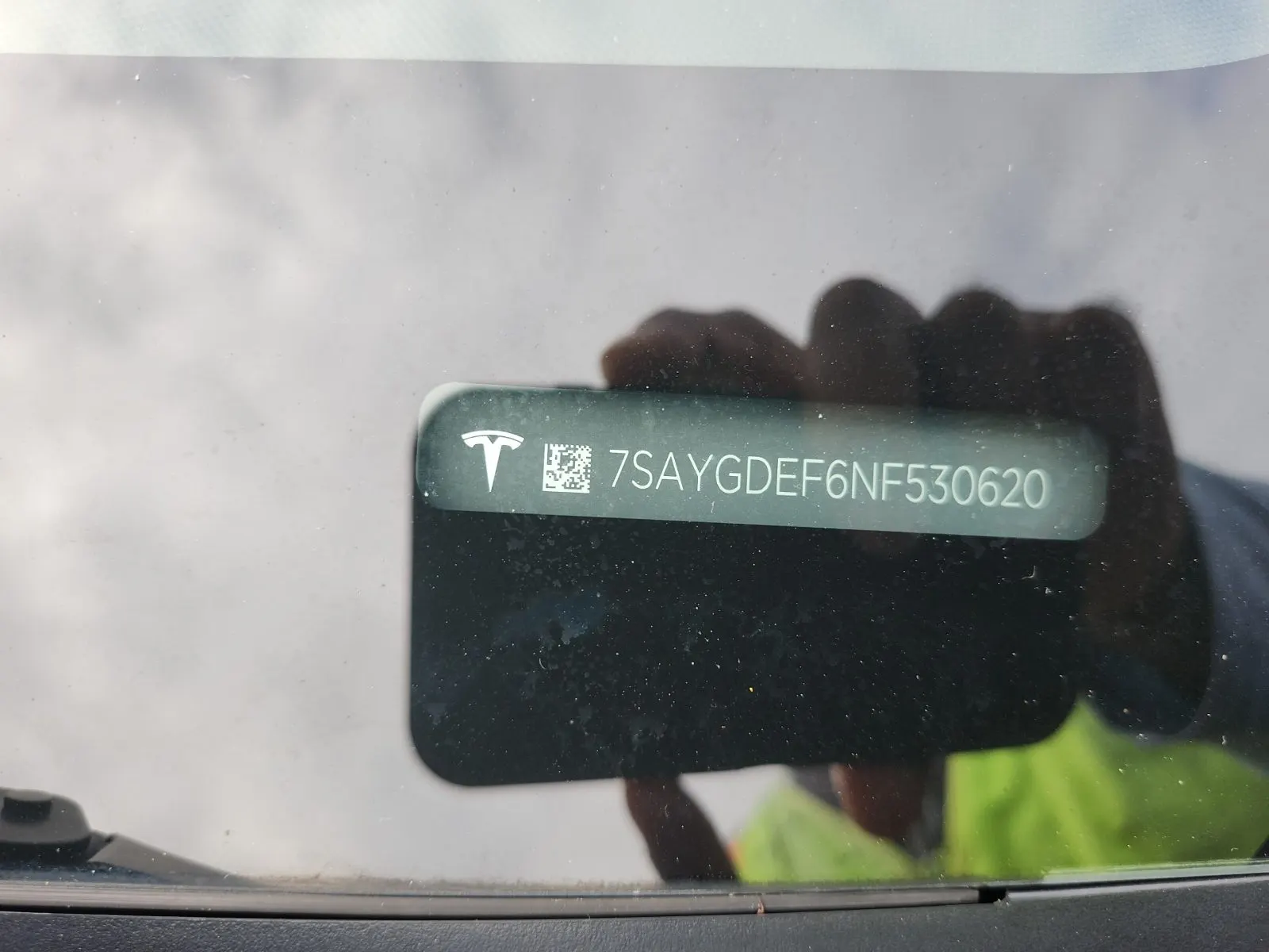Dash VIN Plate Photo