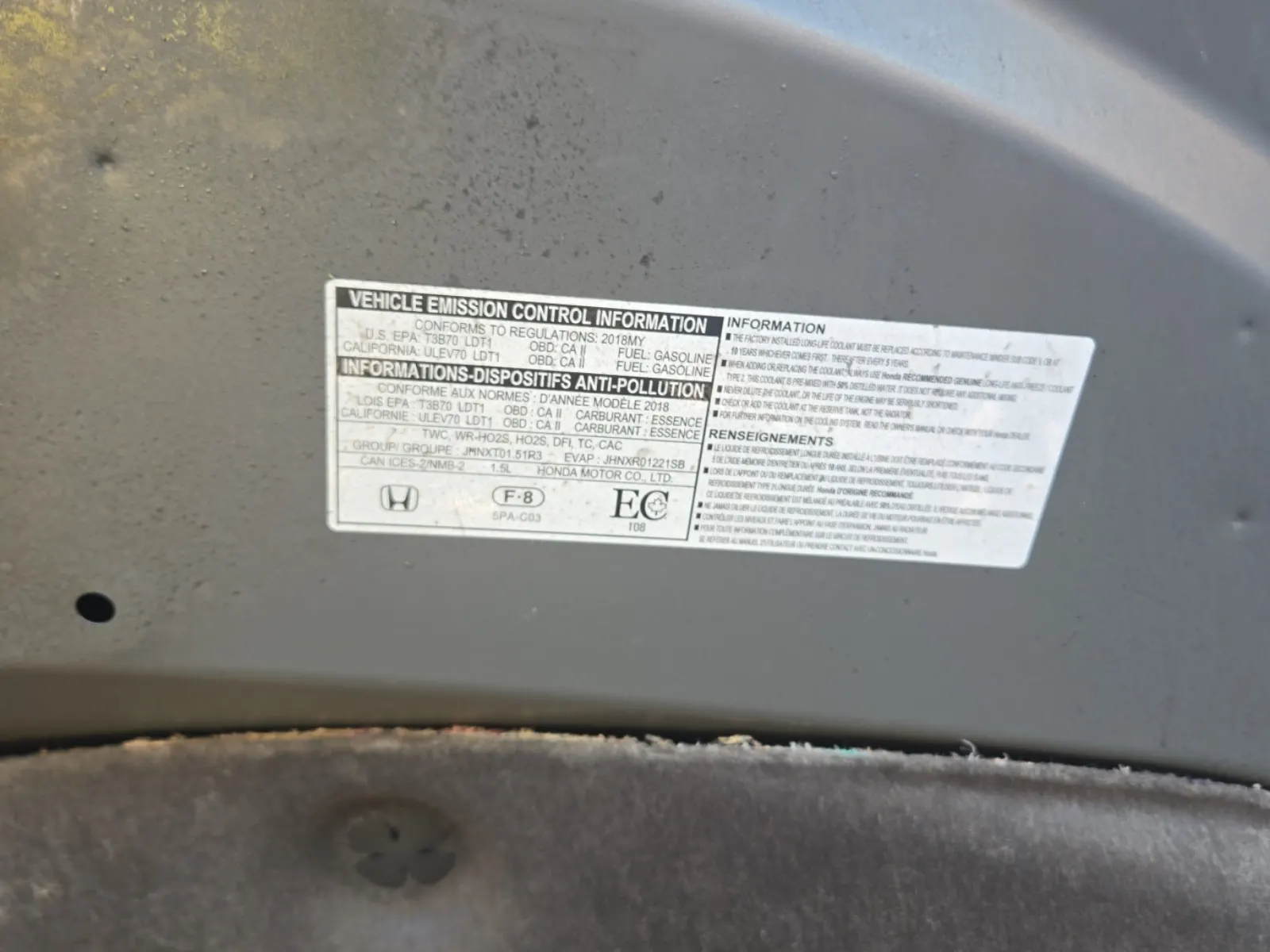 Emission Sticker Photo