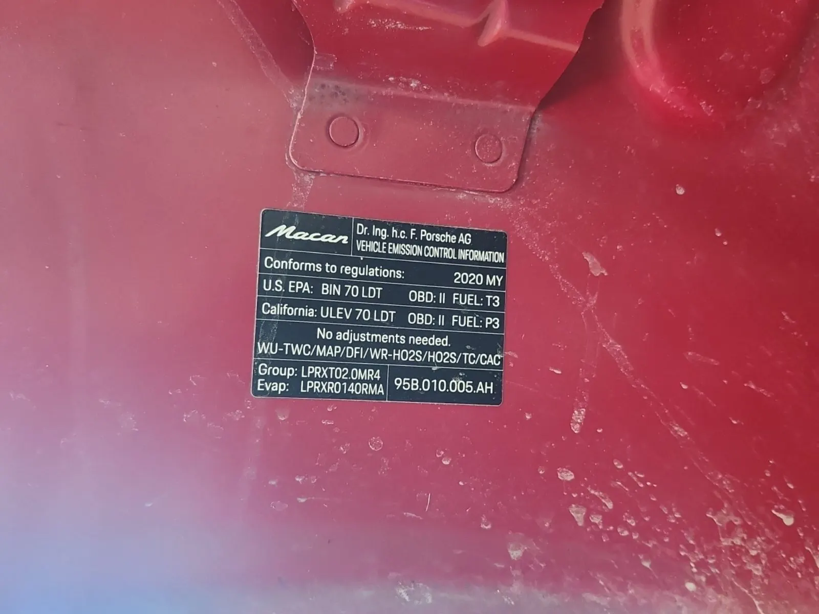 Emission Sticker Photo