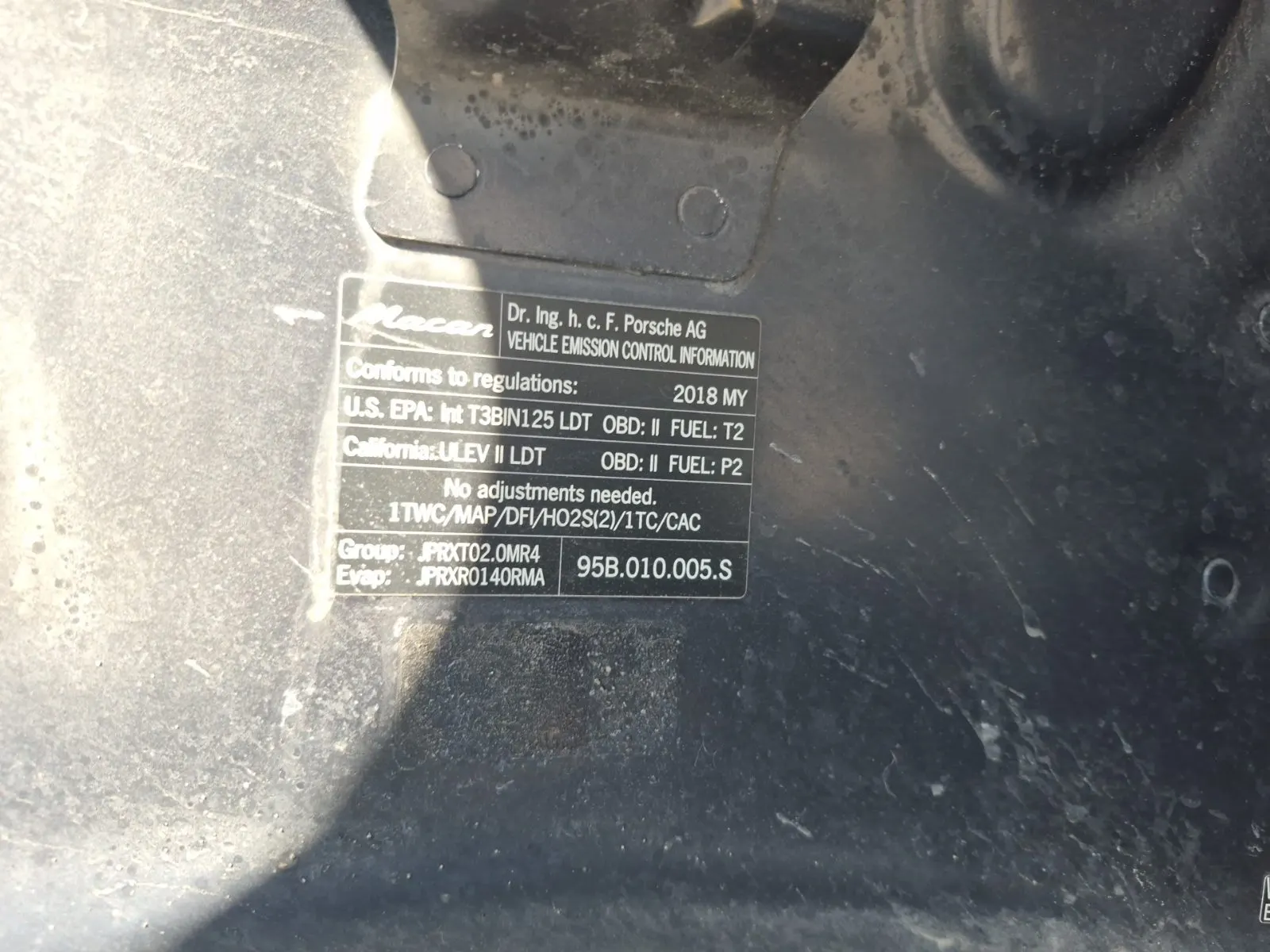 Emission Sticker Photo
