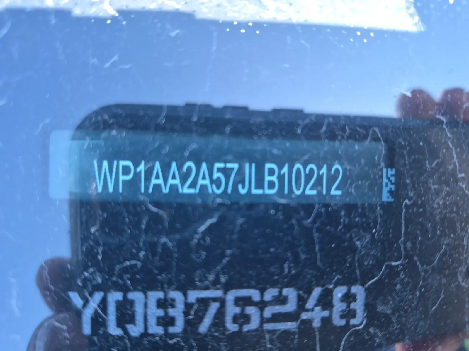 Dash VIN Plate Photo