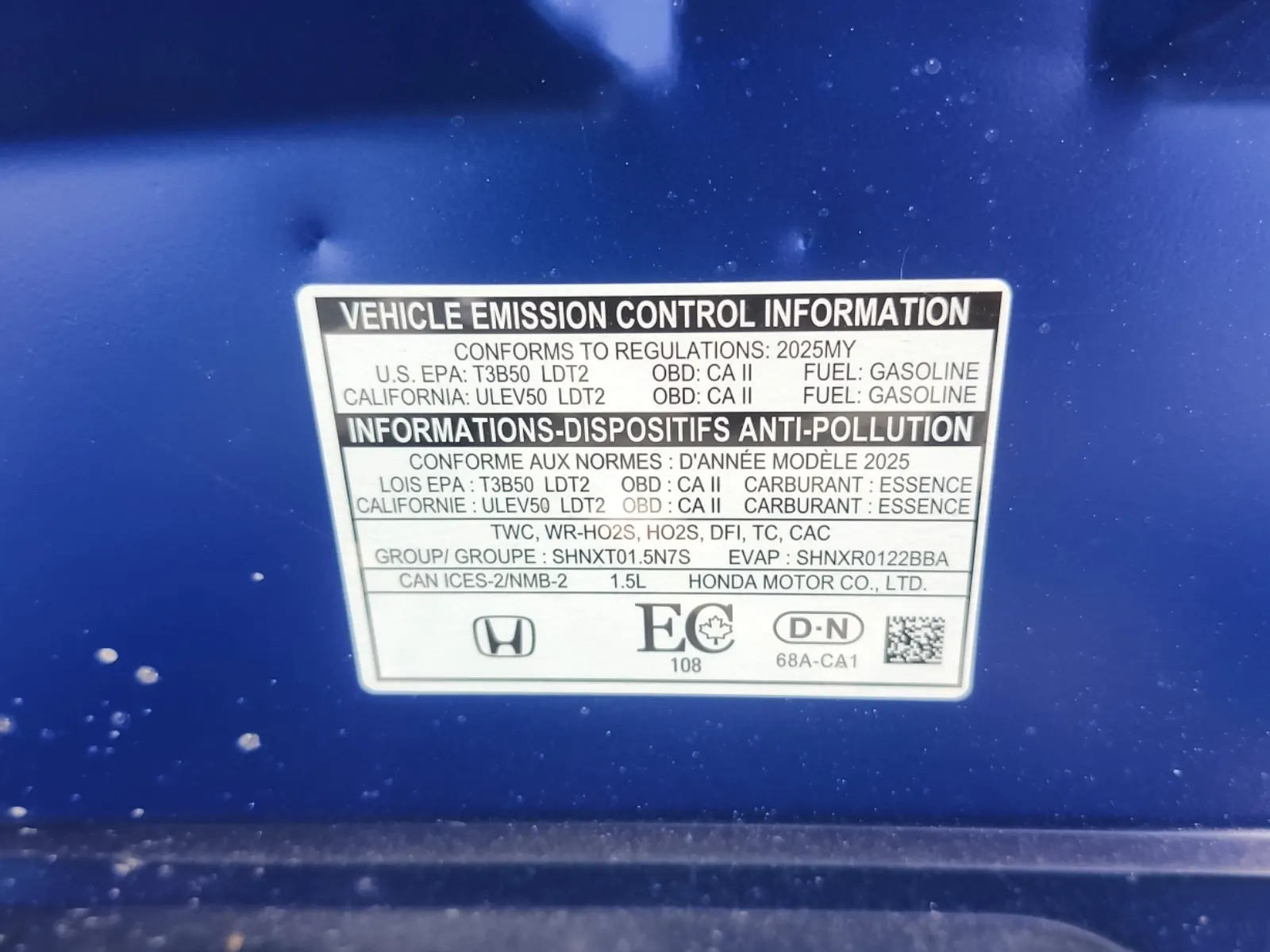 Emission Sticker Photo