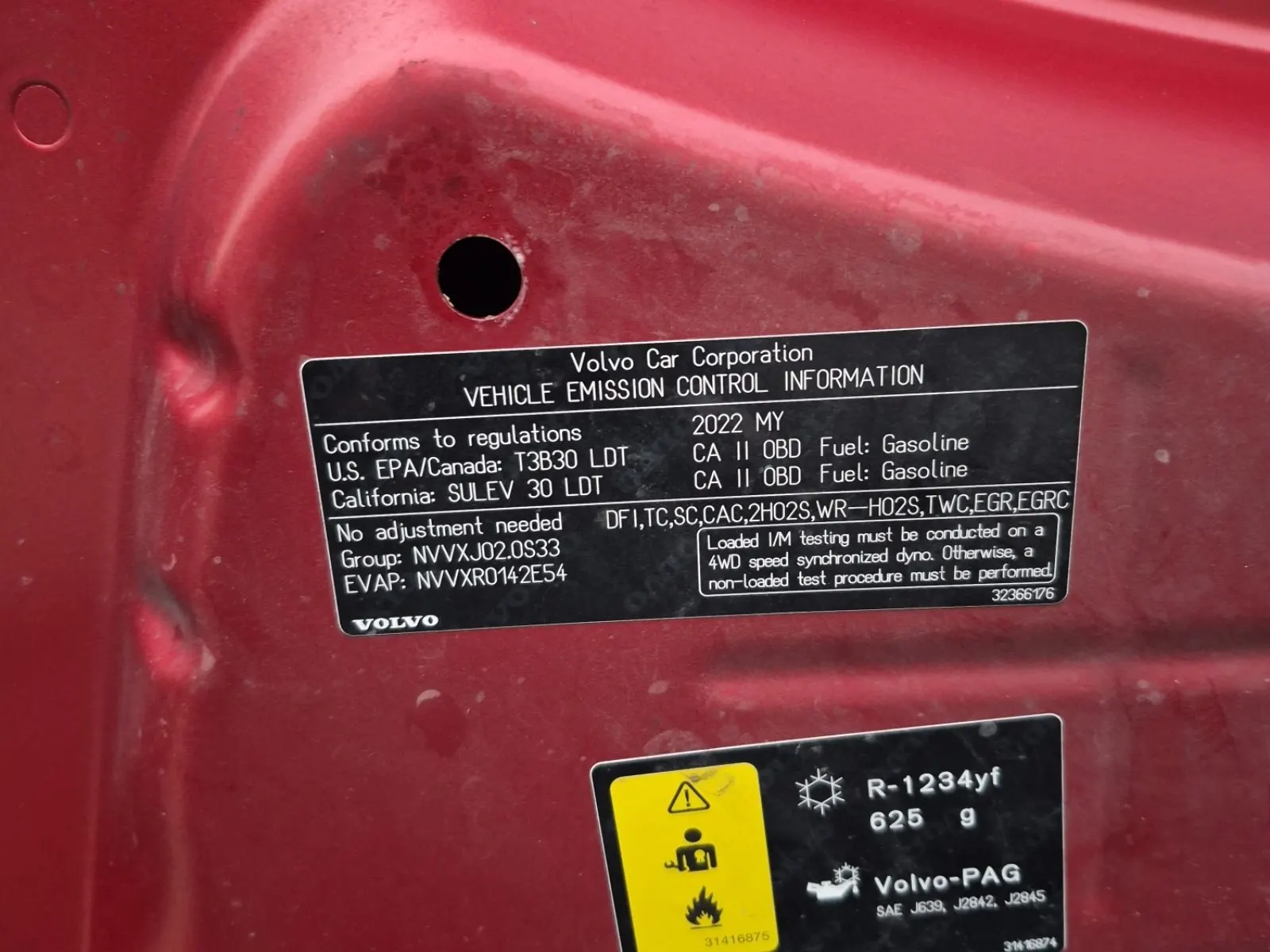 Emission Sticker Photo