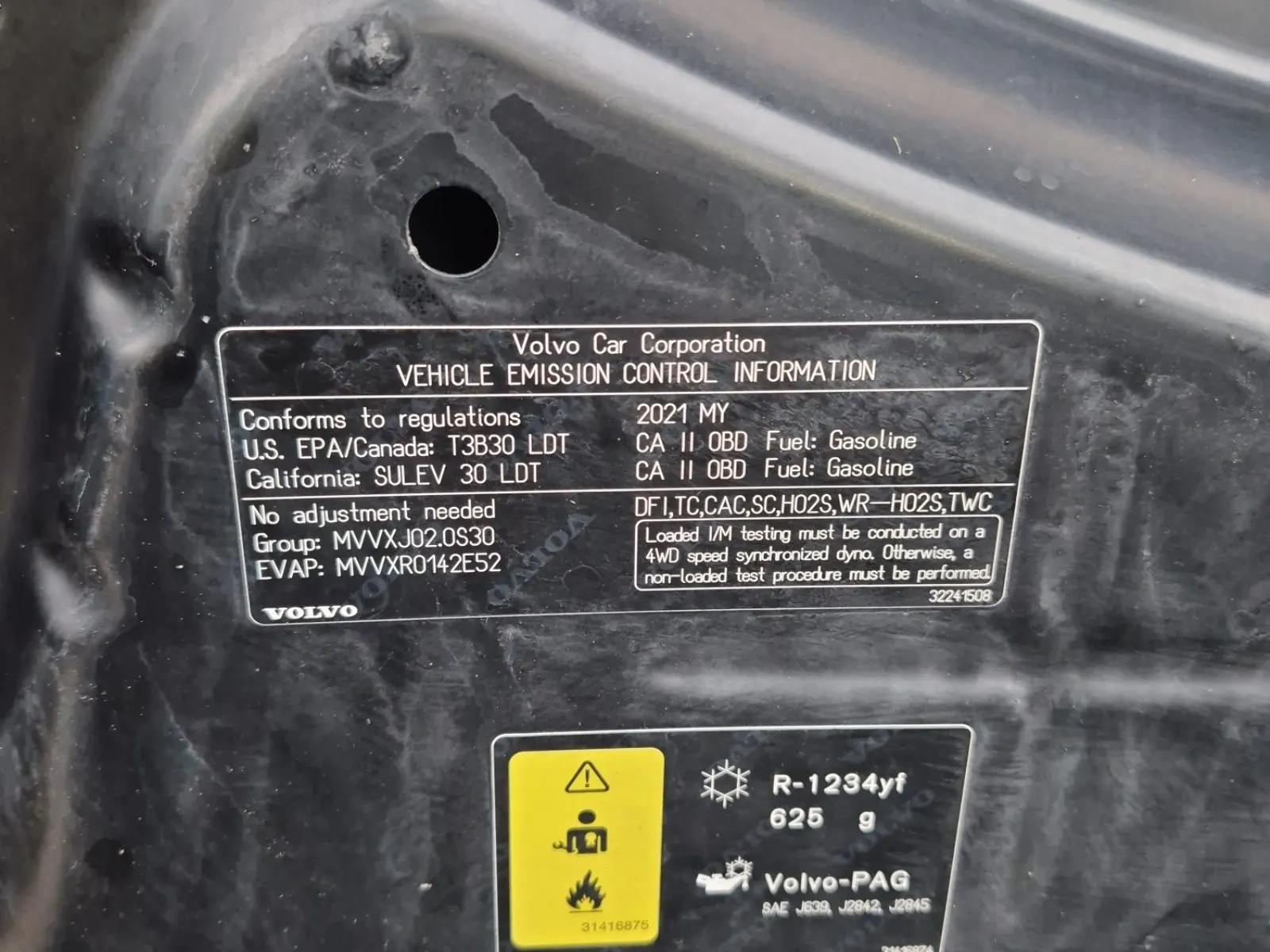 Emission Sticker Photo