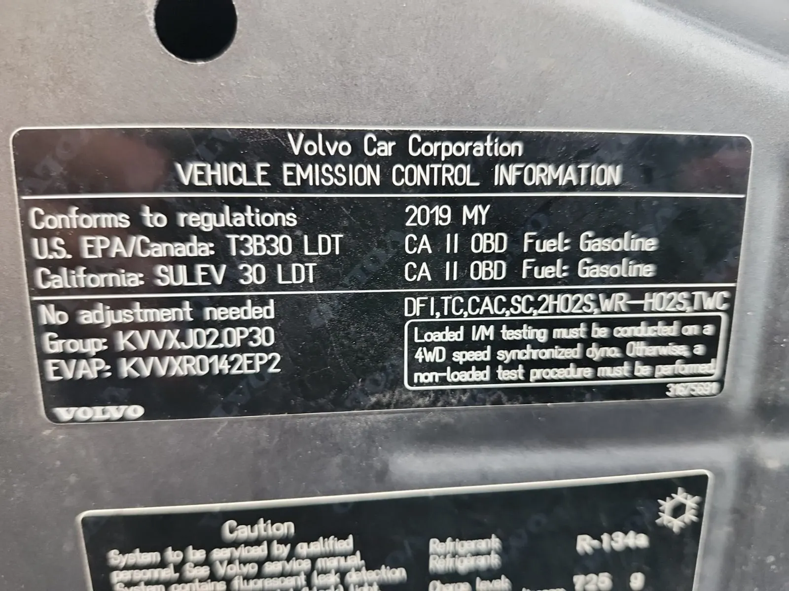 Emission Sticker Photo