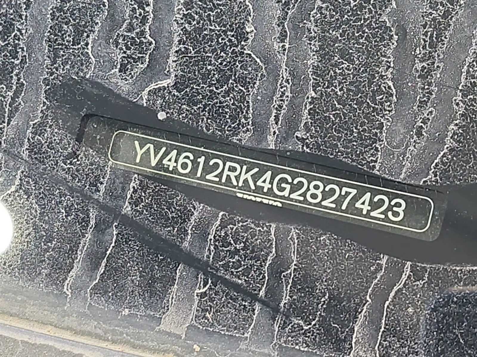 Dash VIN Plate Photo