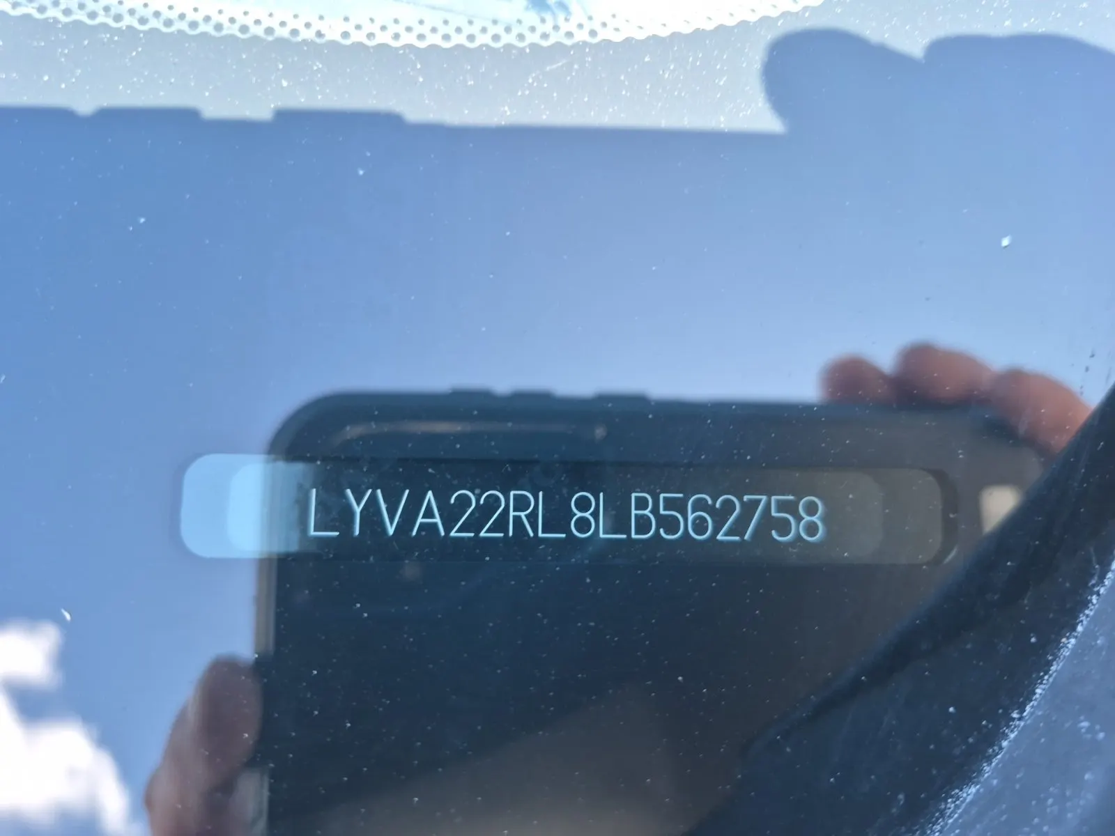 Dash VIN Plate Photo