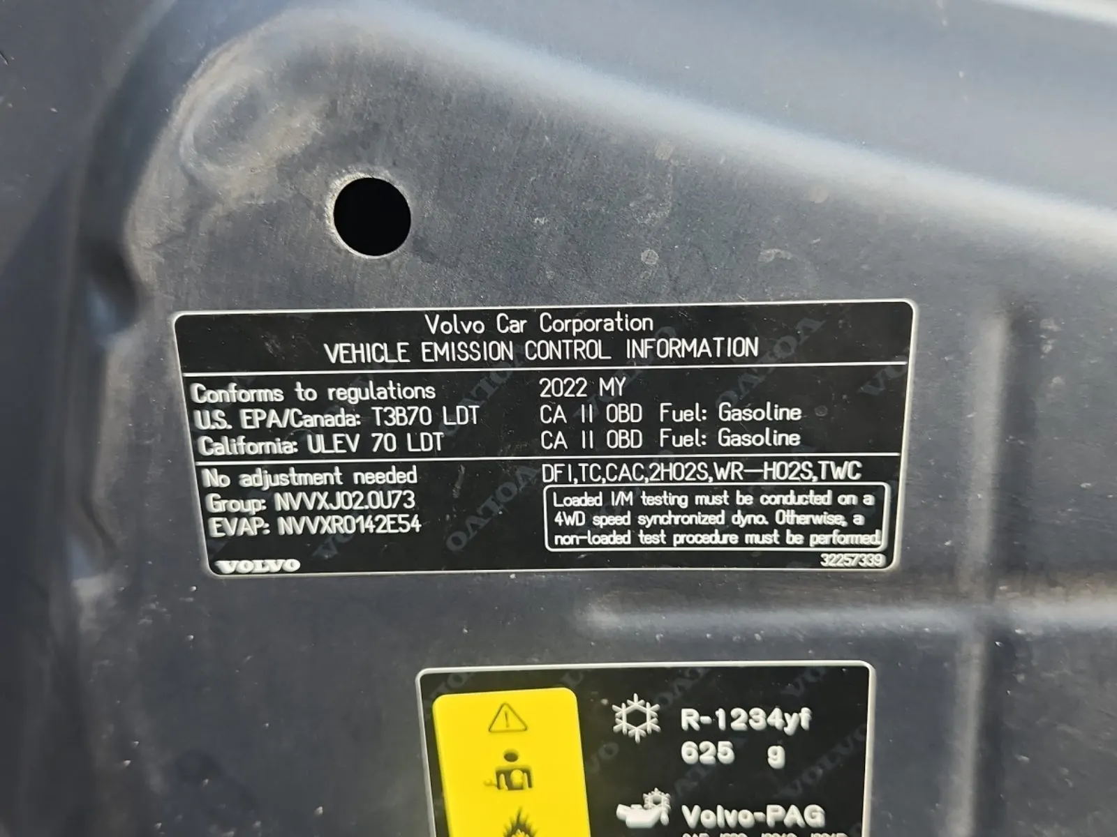 Emission Sticker Photo