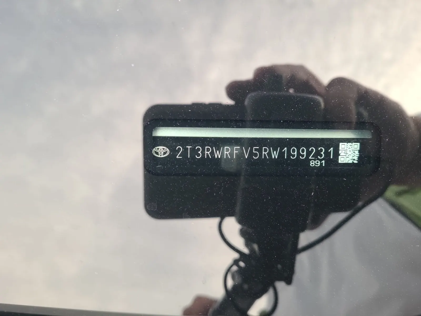 Dash VIN Plate Photo