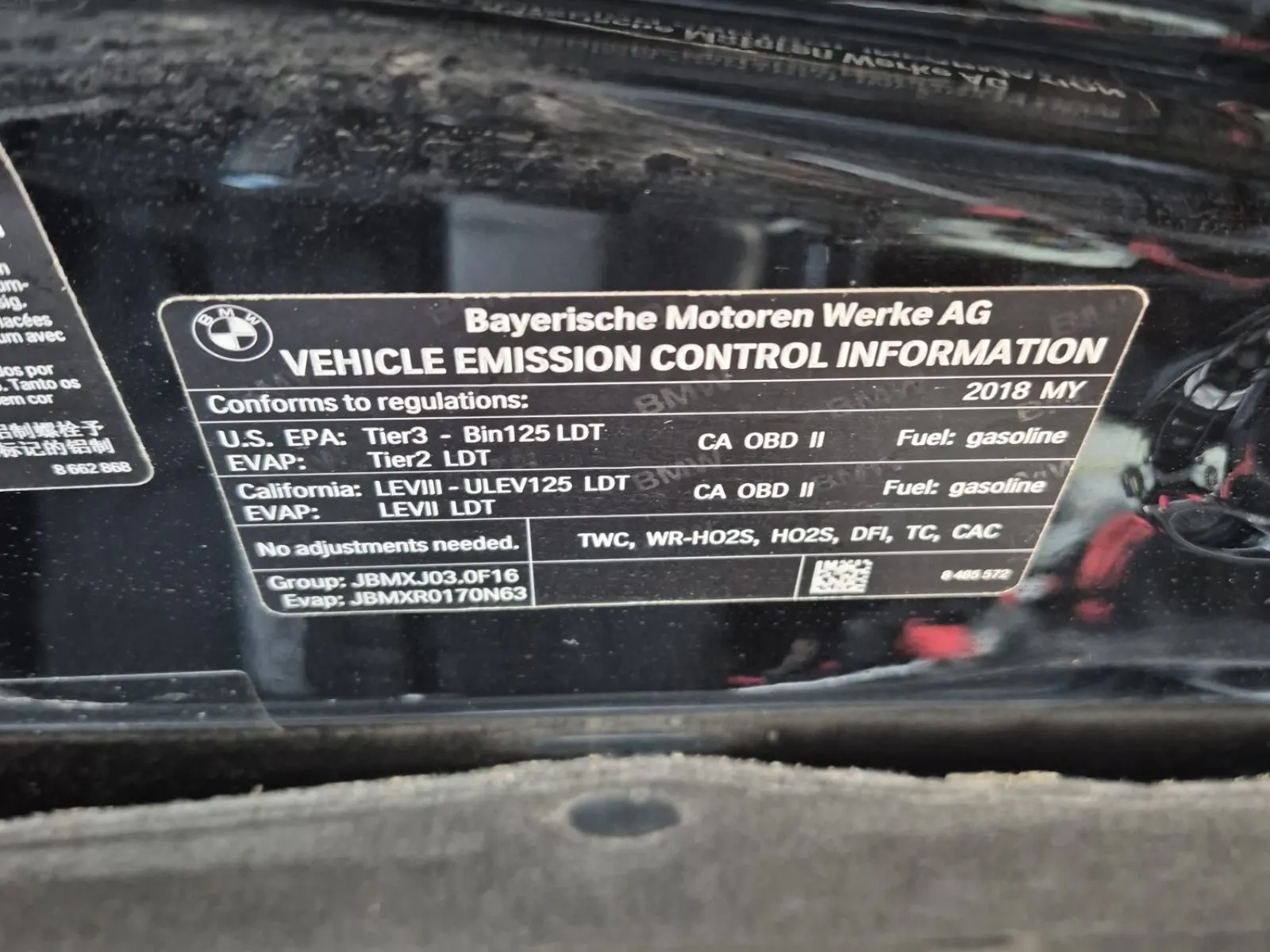 Emission Sticker Photo