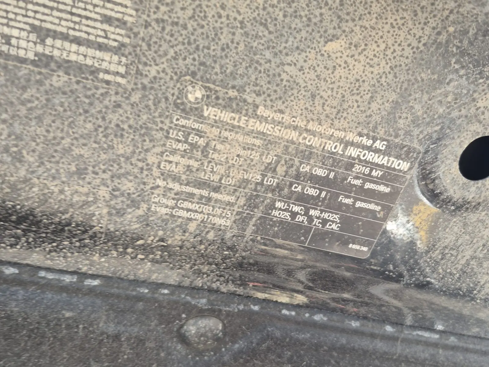 Emission Sticker Photo