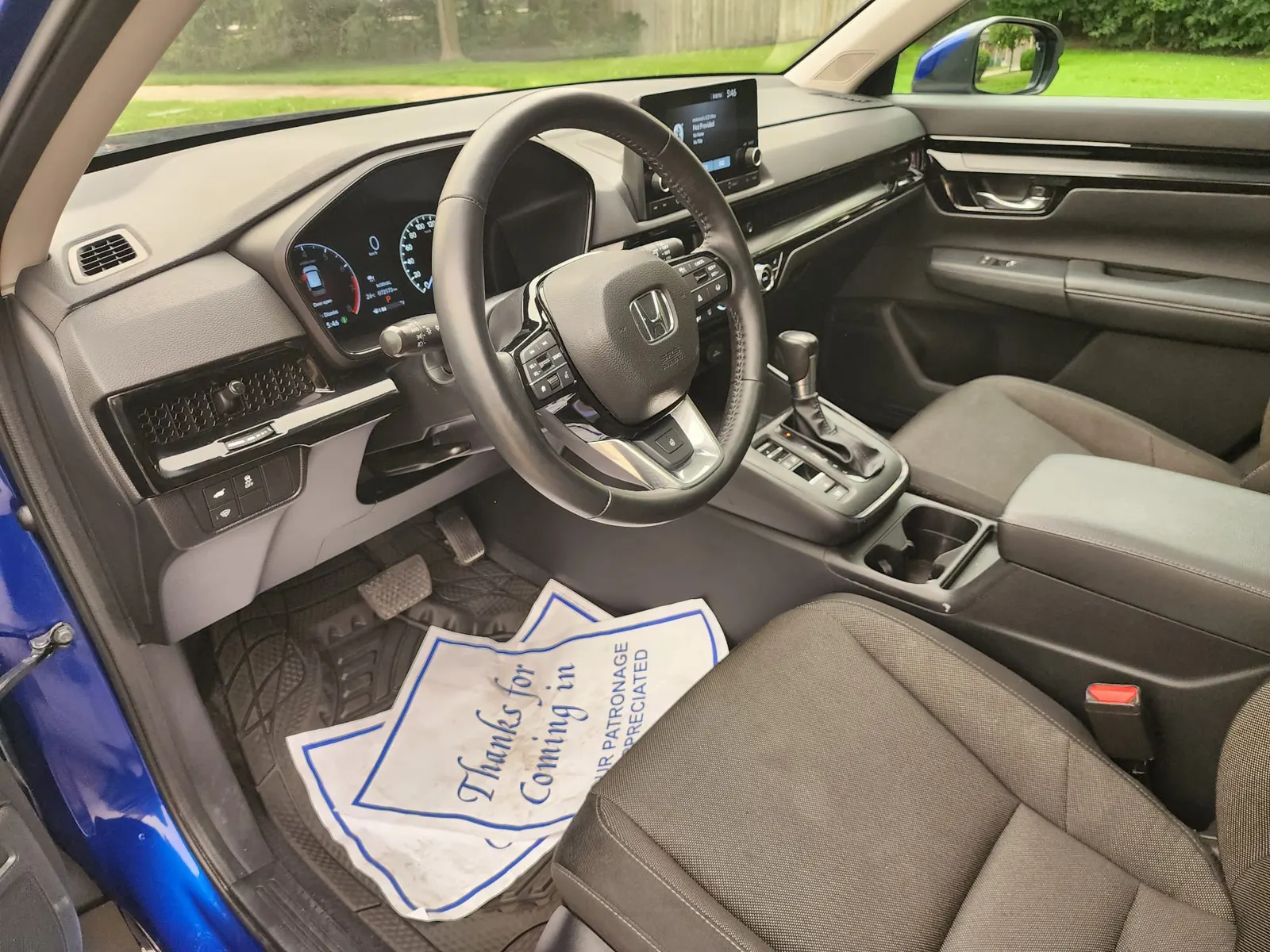 Interior driver side
