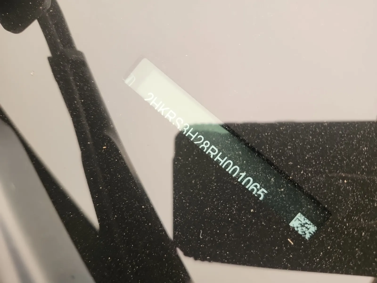 Dash VIN Plate Photo