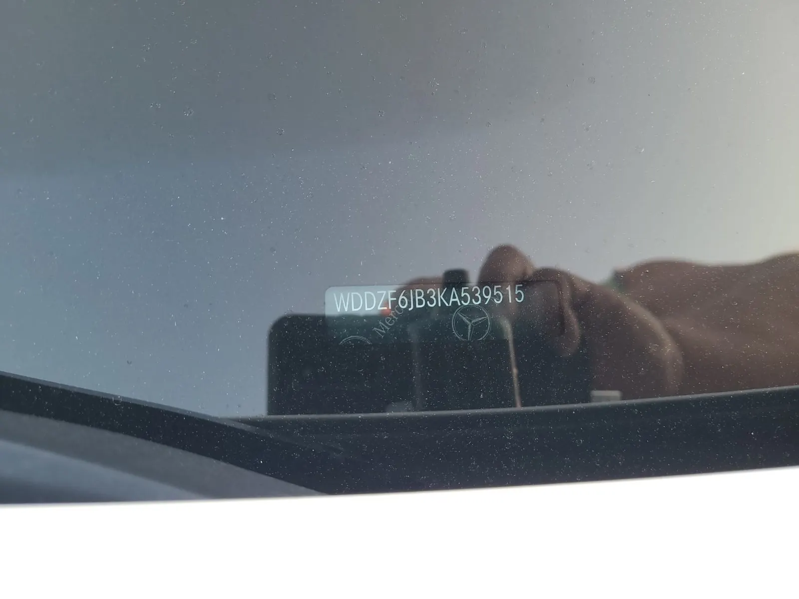 Dash VIN Plate Photo