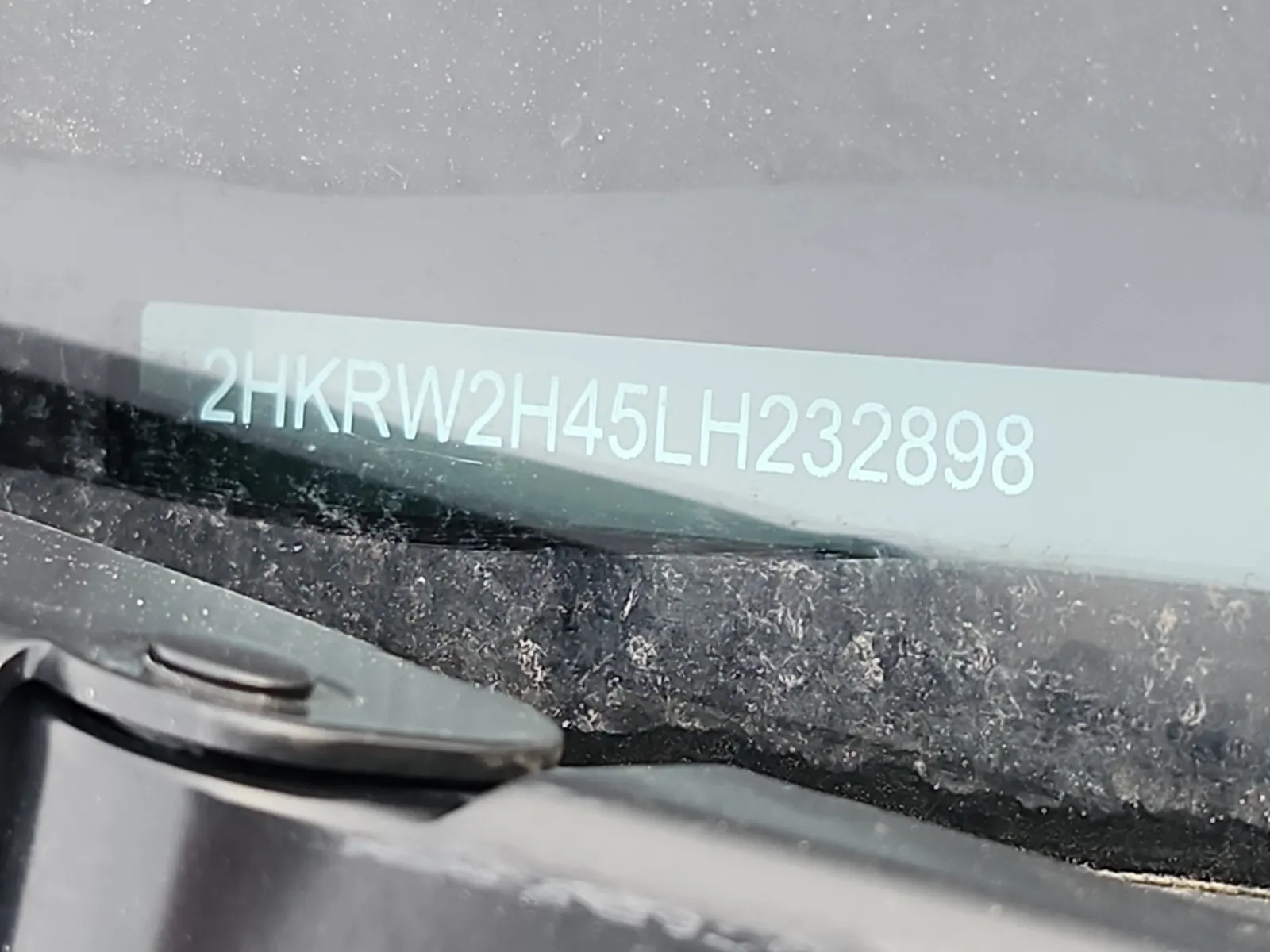 Dash VIN Plate Photo