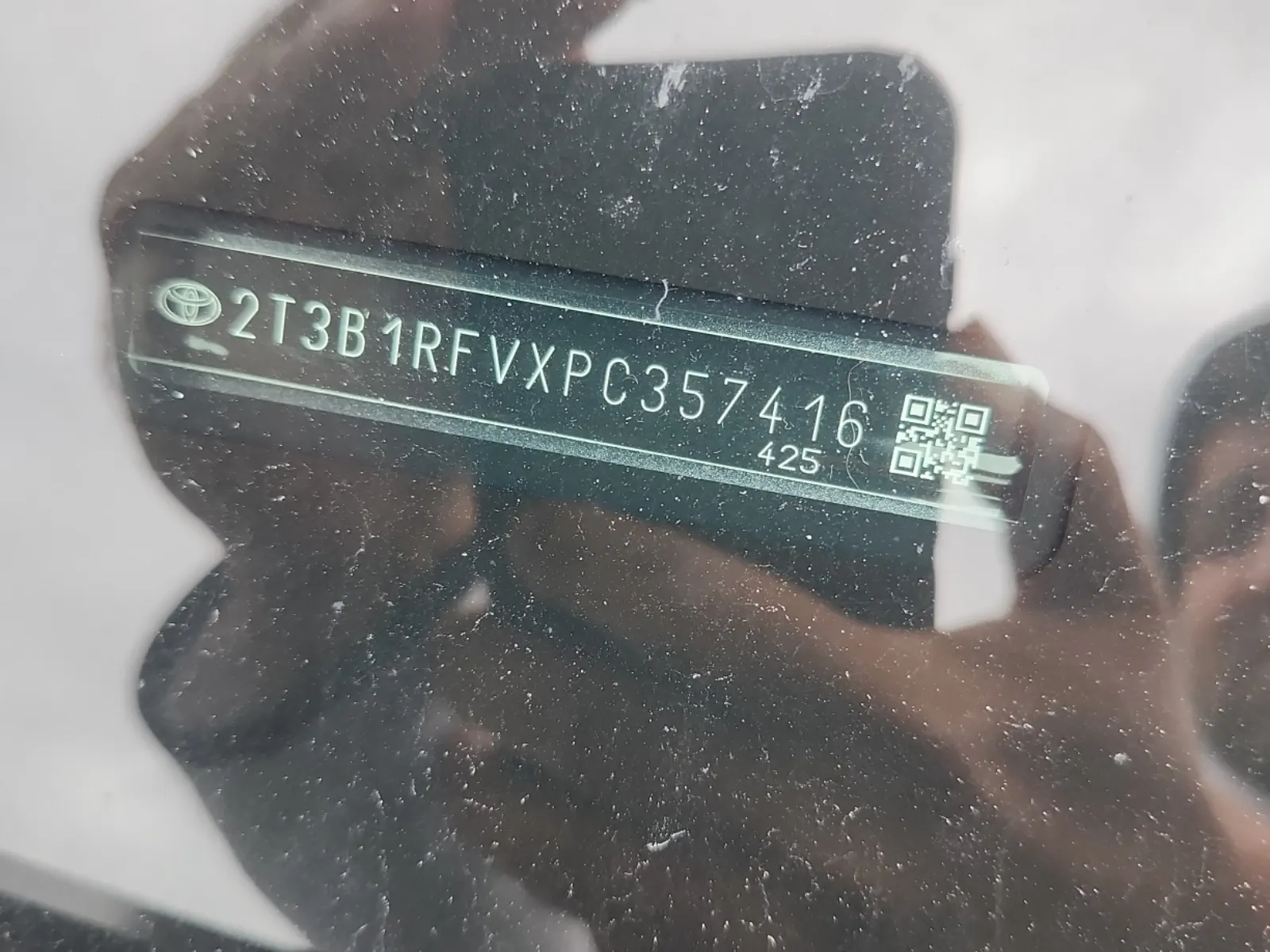 Dash VIN Plate Photo