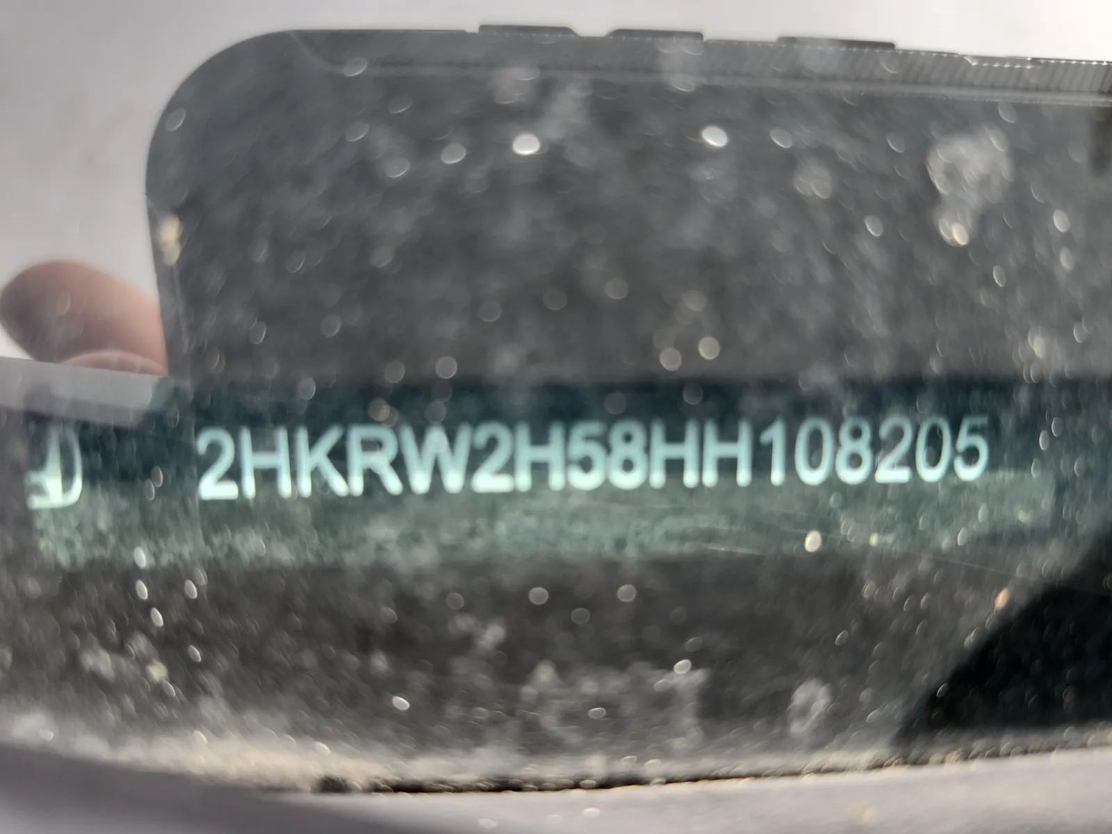Dash VIN Plate Photo