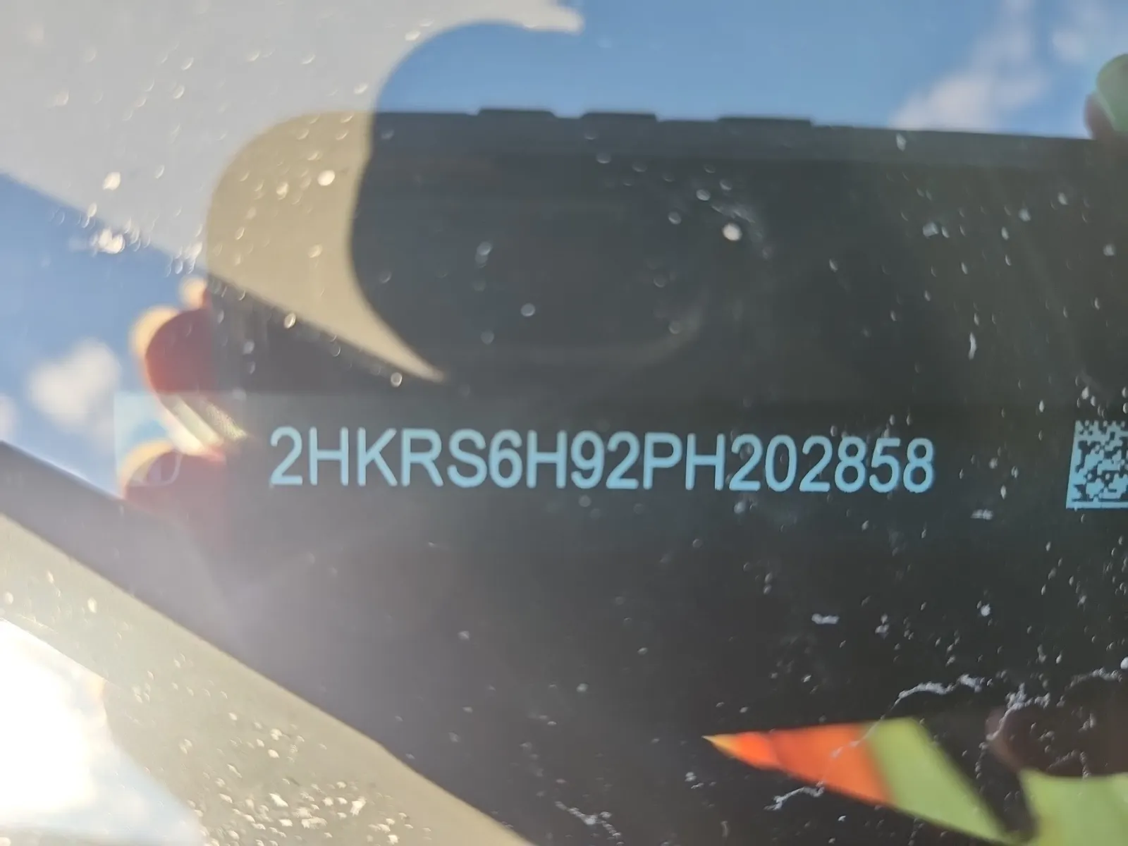 Dash VIN Plate Photo